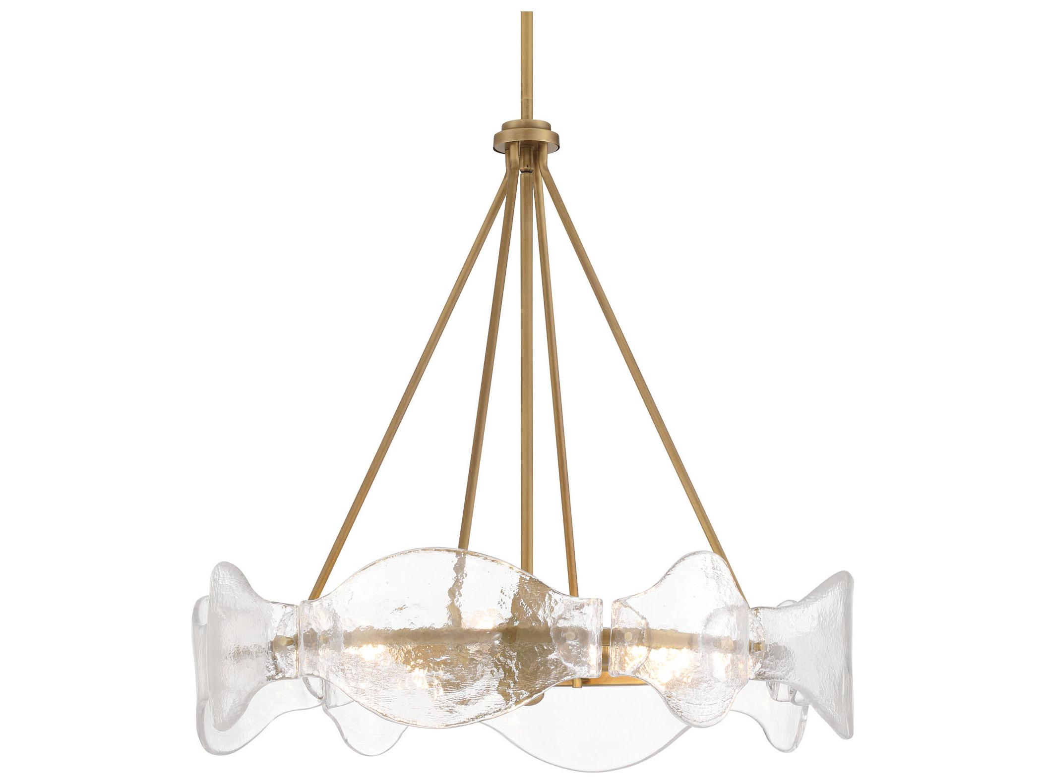 Minka Lavery Elora 6-Light Legacy Brass Round Pendant