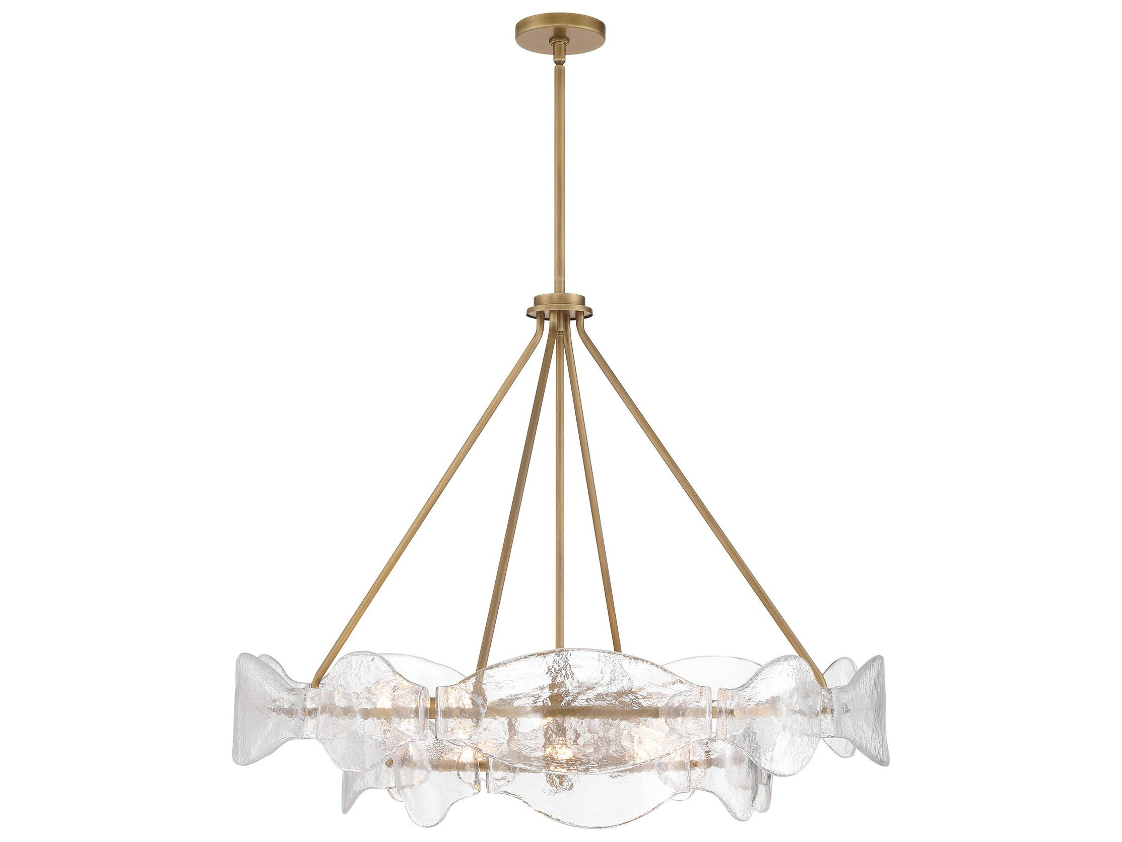 Minka Lavery Elora 12-Light Legacy Brass Round Tiered Pendant
