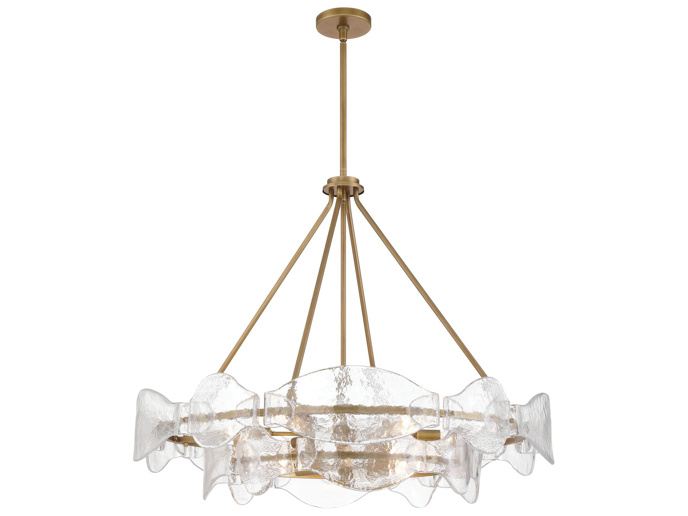 Minka Lavery Elora 12-Light Legacy Brass Round Tiered Pendant