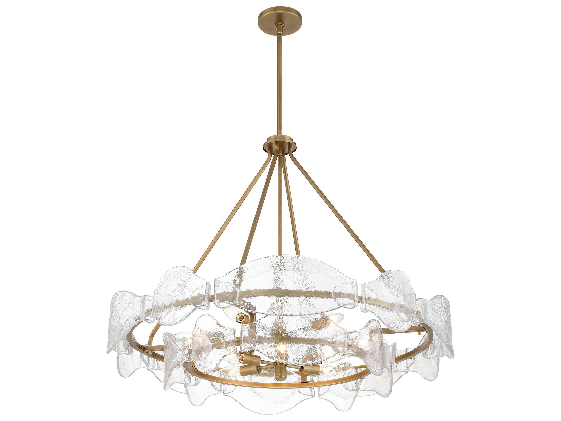 Minka Lavery Elora 12-Light Legacy Brass Round Tiered Pendant