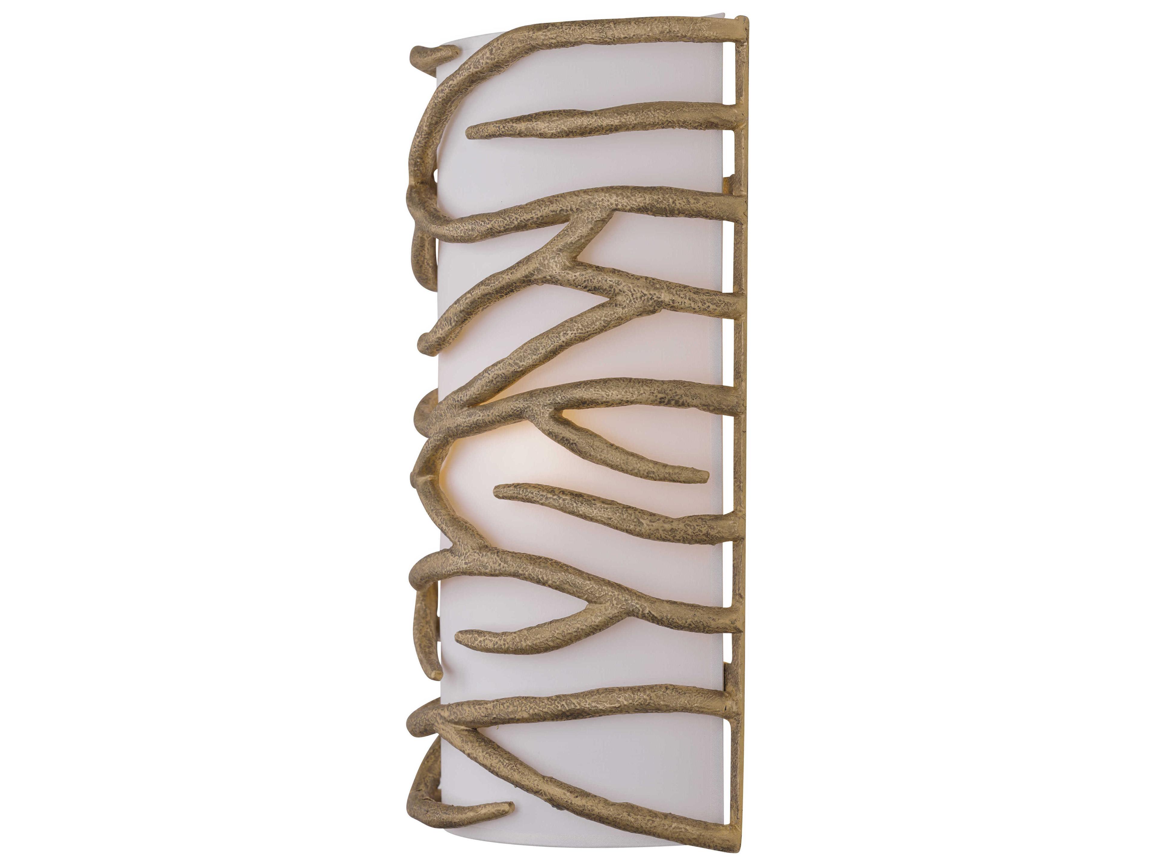 Minka Lavery Branch Reality 2-Light Textured Ashen Gold Wall Sconce