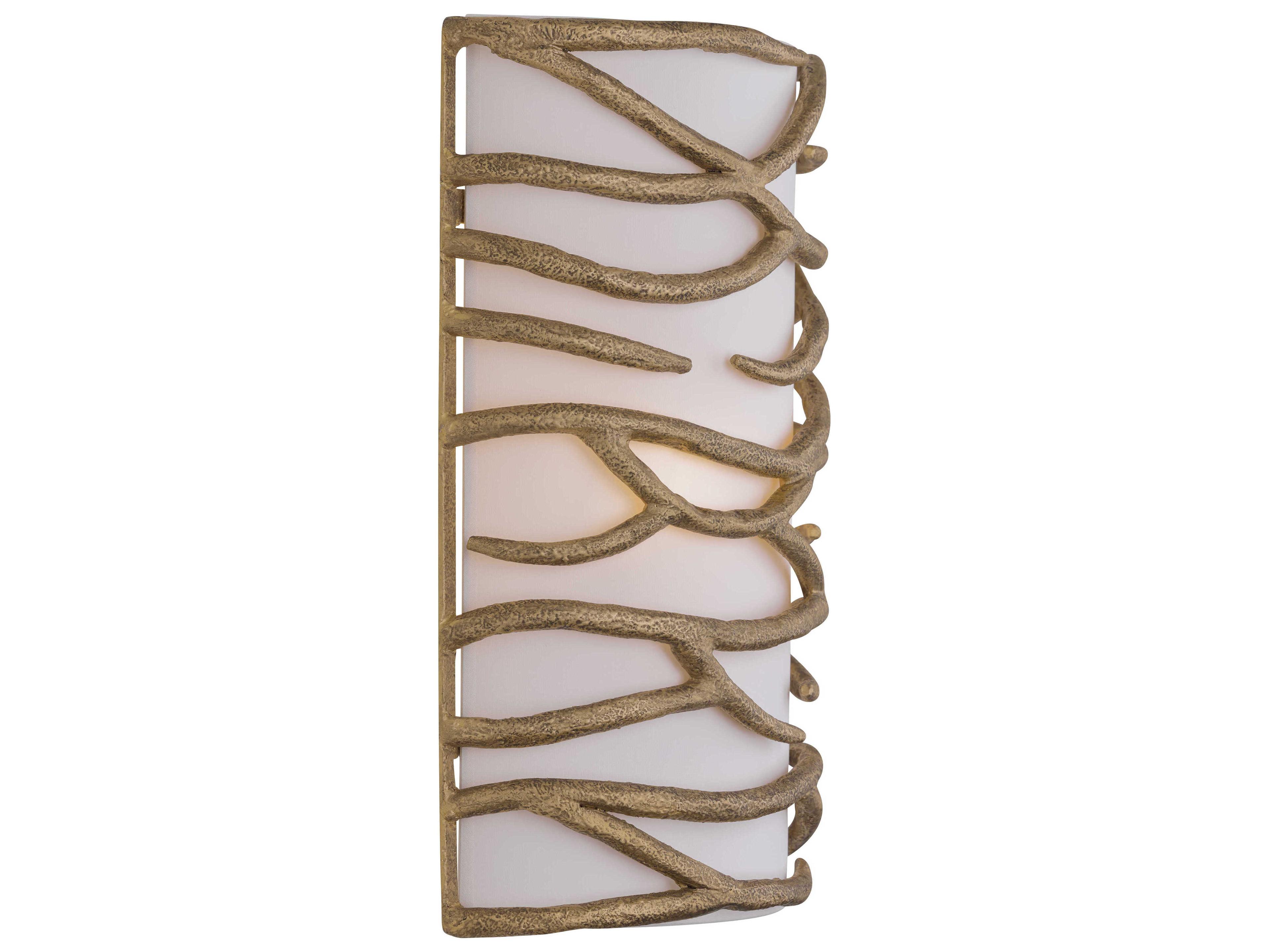 Minka Lavery Branch Reality 2-Light Textured Ashen Gold Wall Sconce