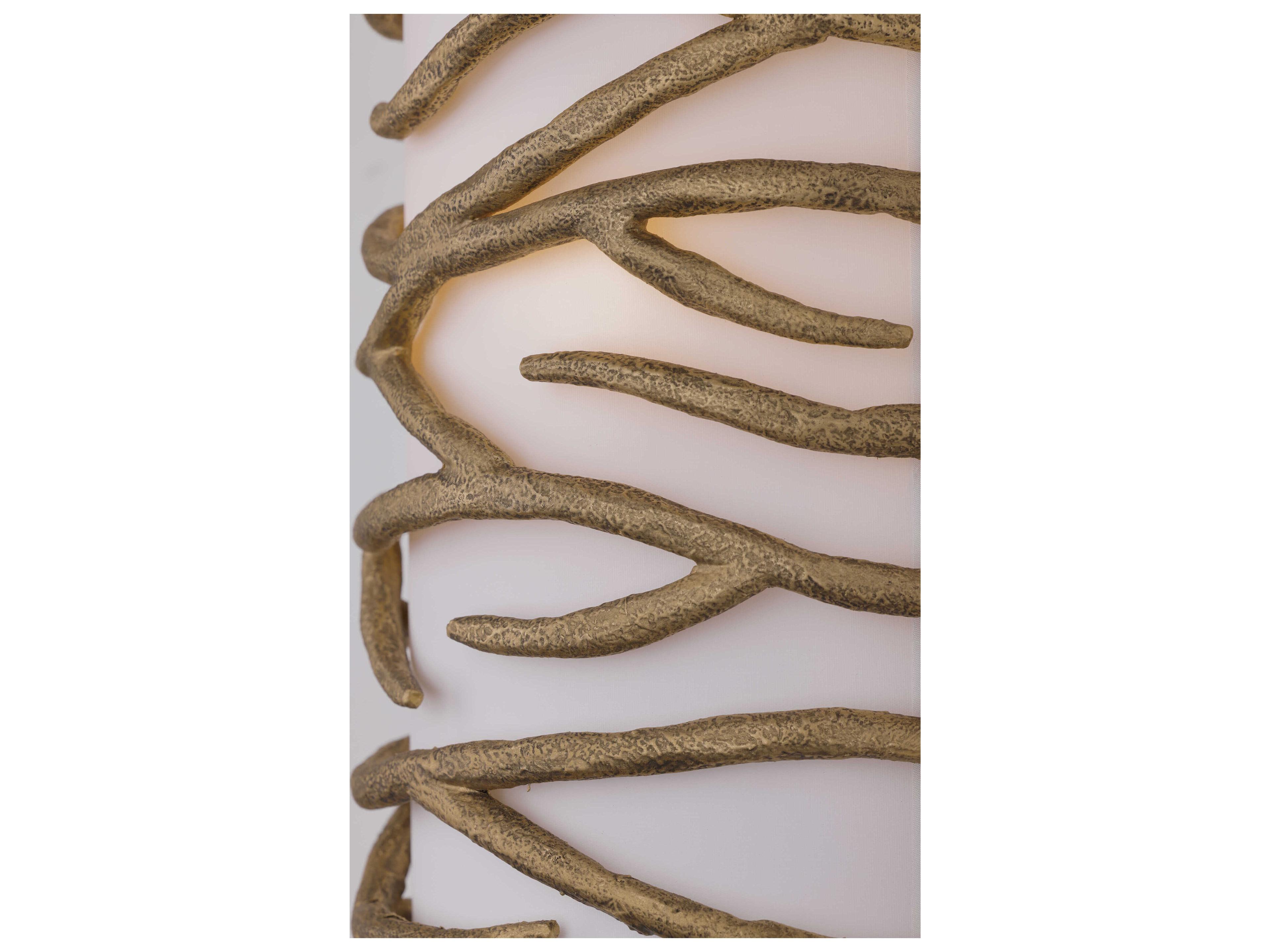 Minka Lavery Branch Reality 2-Light Textured Ashen Gold Wall Sconce