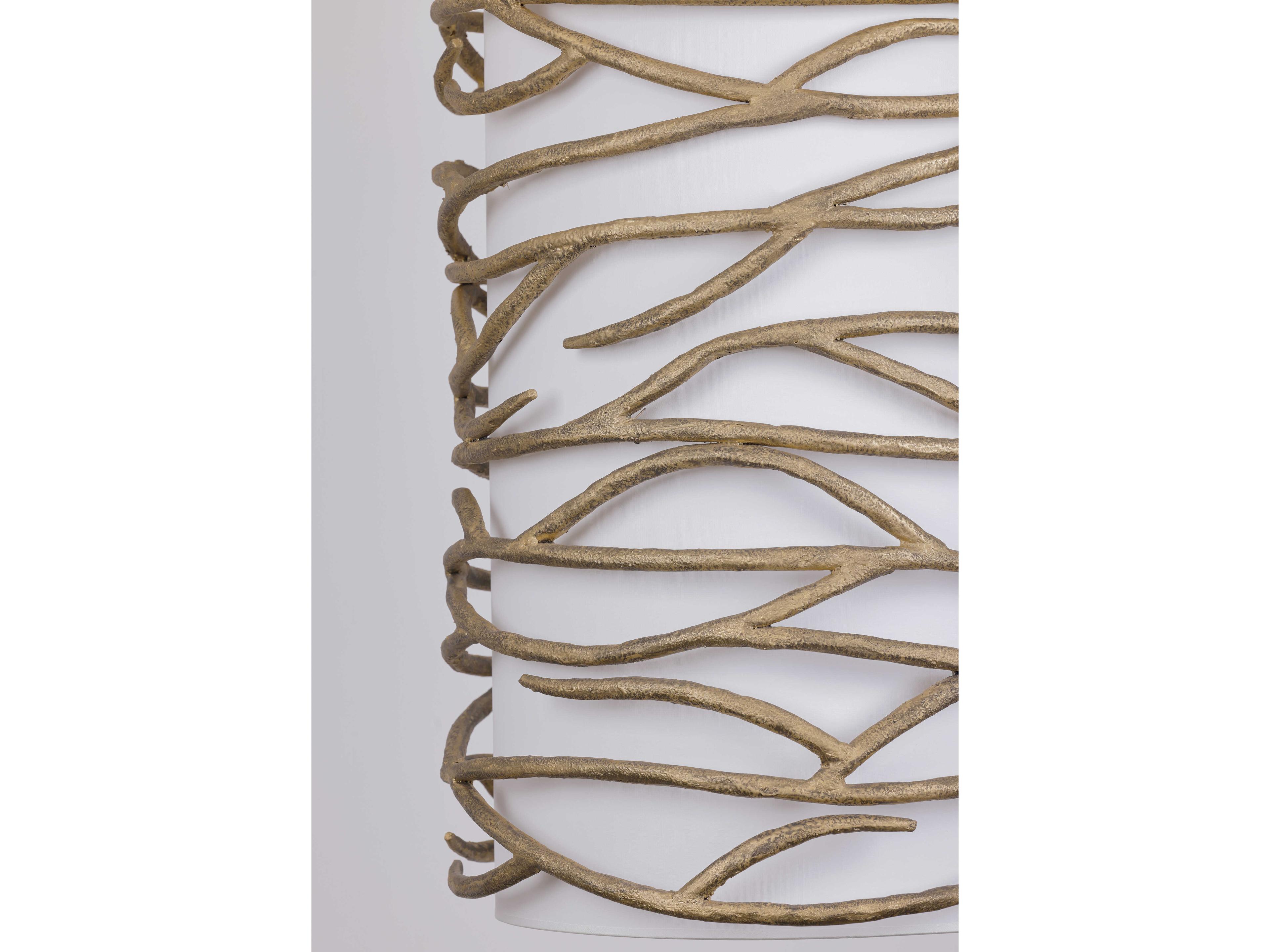 Minka Lavery Branch Reality 9-Light Textured Ashen Gold Cylinder Pendant