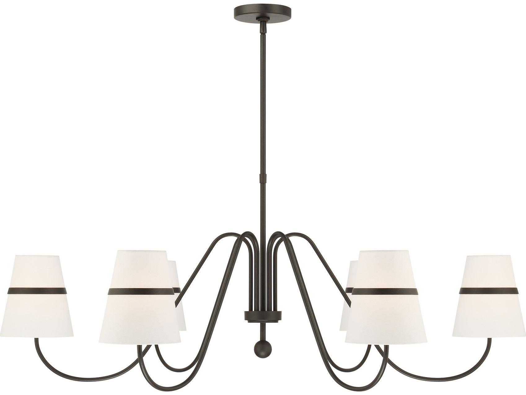 Minka Lavery Althia 6-Light Textured Dark Bronze Candelabra Chandelier