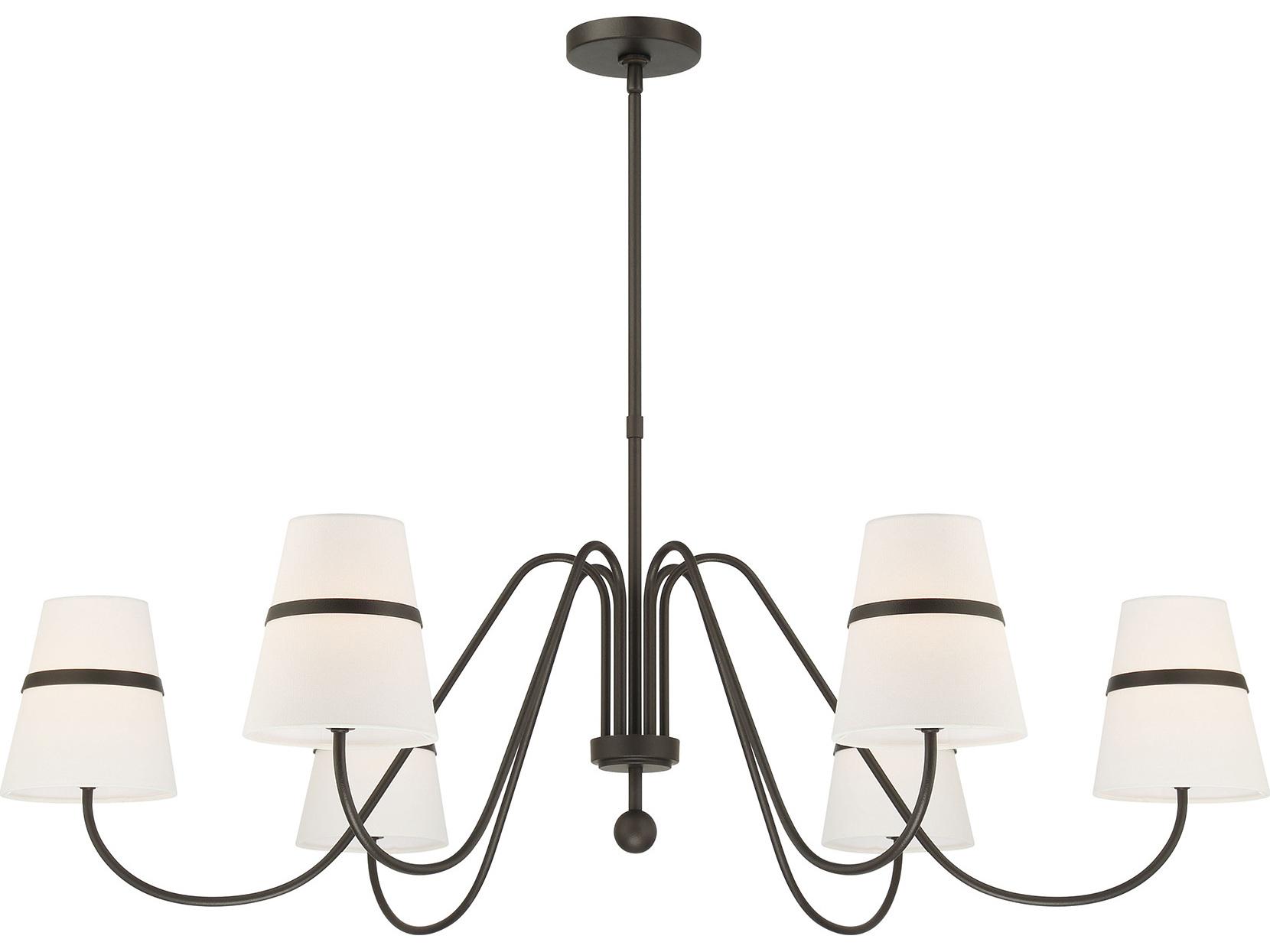 Minka Lavery Althia 6-Light Textured Dark Bronze Candelabra Chandelier