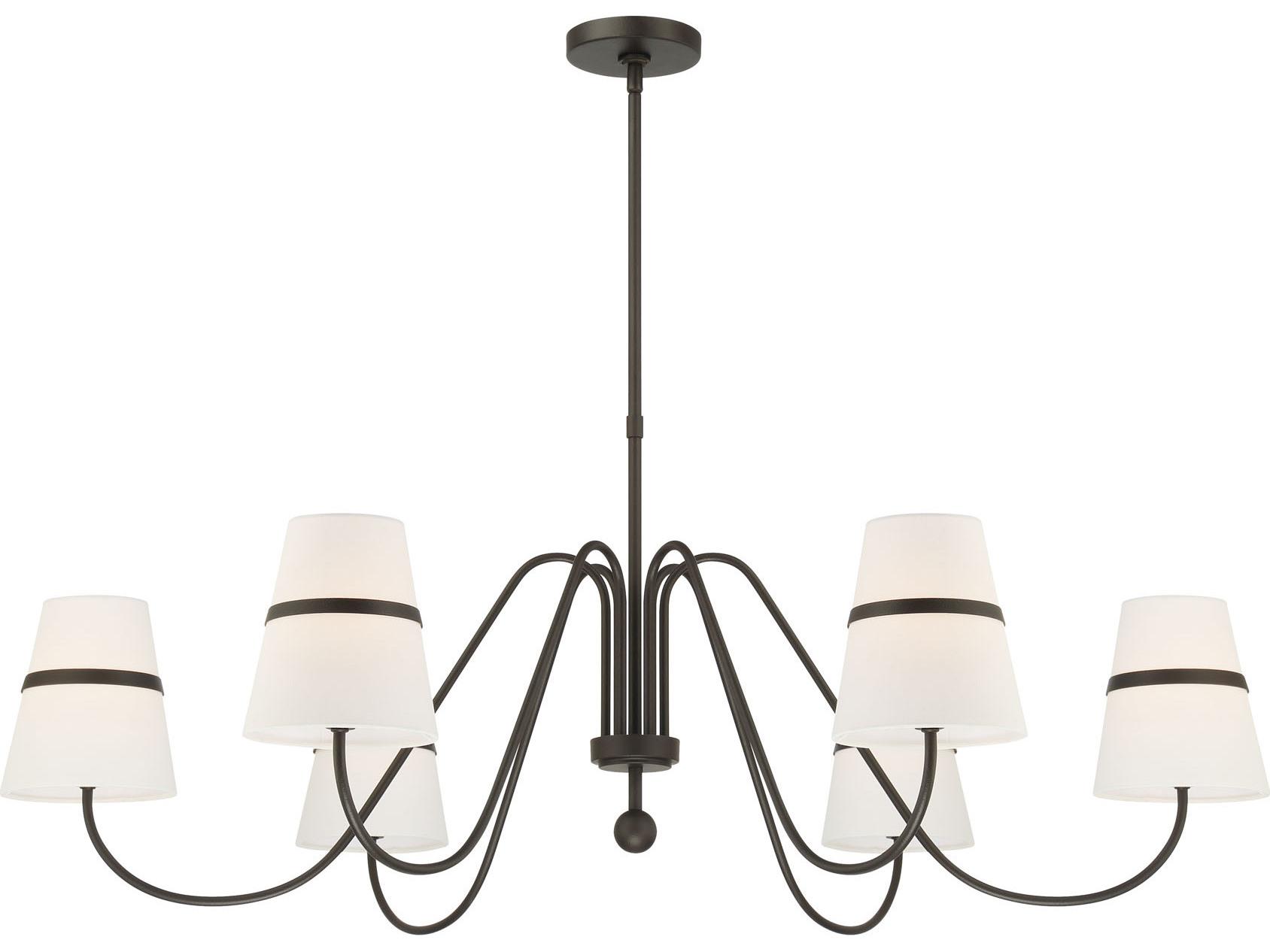 Minka Lavery Althia 6-Light Textured Dark Bronze Candelabra Chandelier