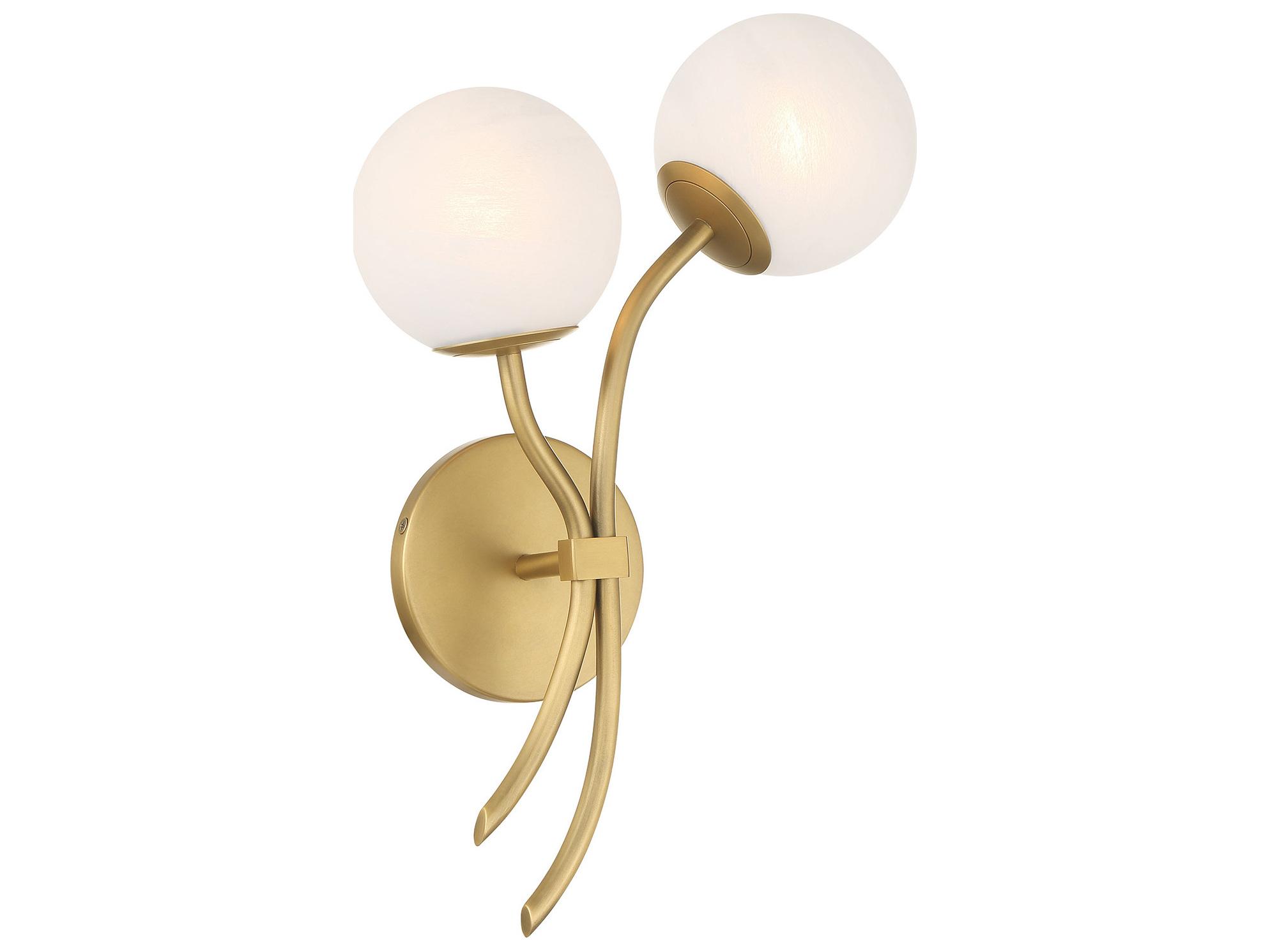 Minka Lavery Curven 2-Light Legacy Brass Wall Sconce