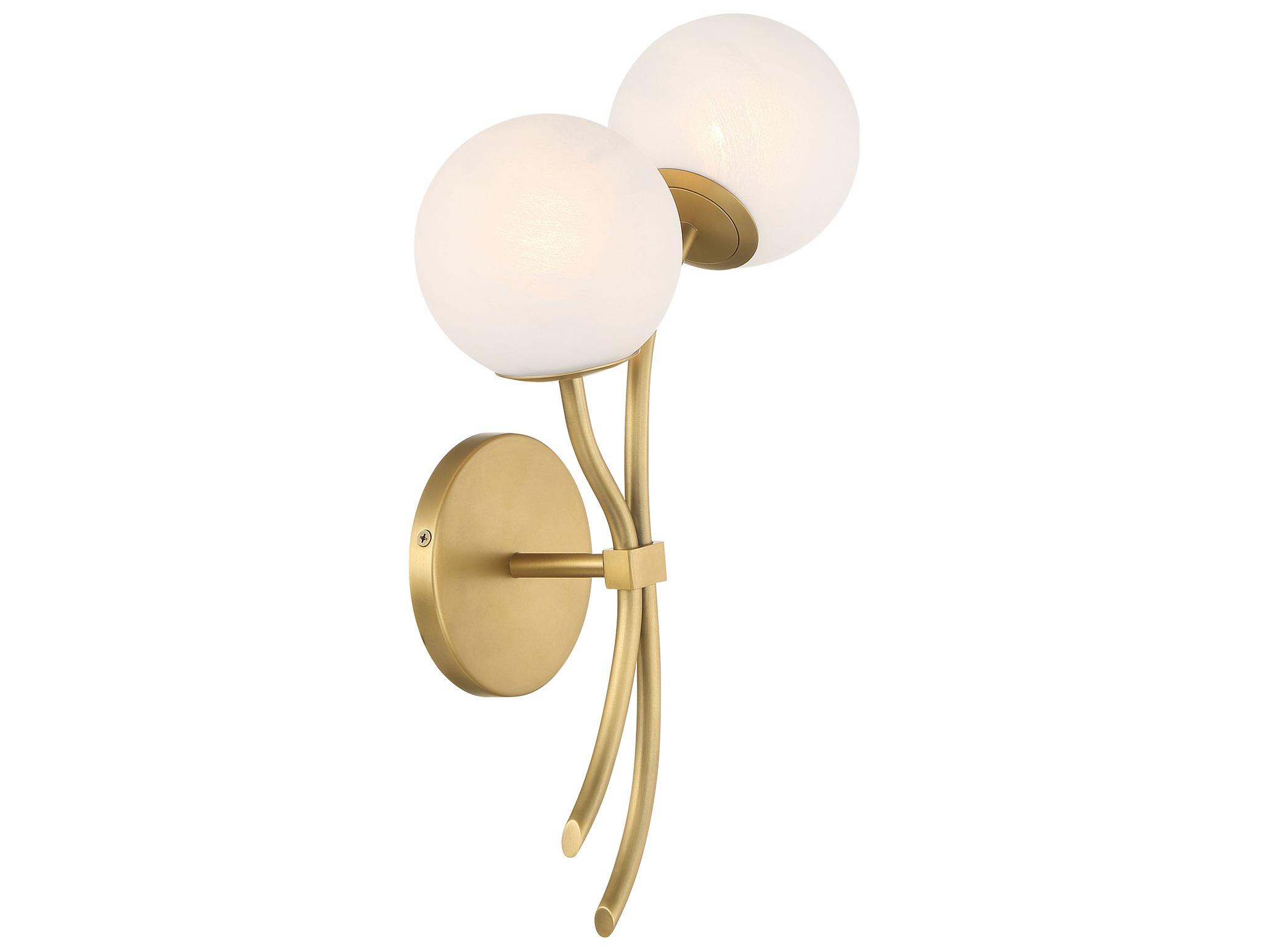 Minka Lavery Curven 2-Light Legacy Brass Wall Sconce