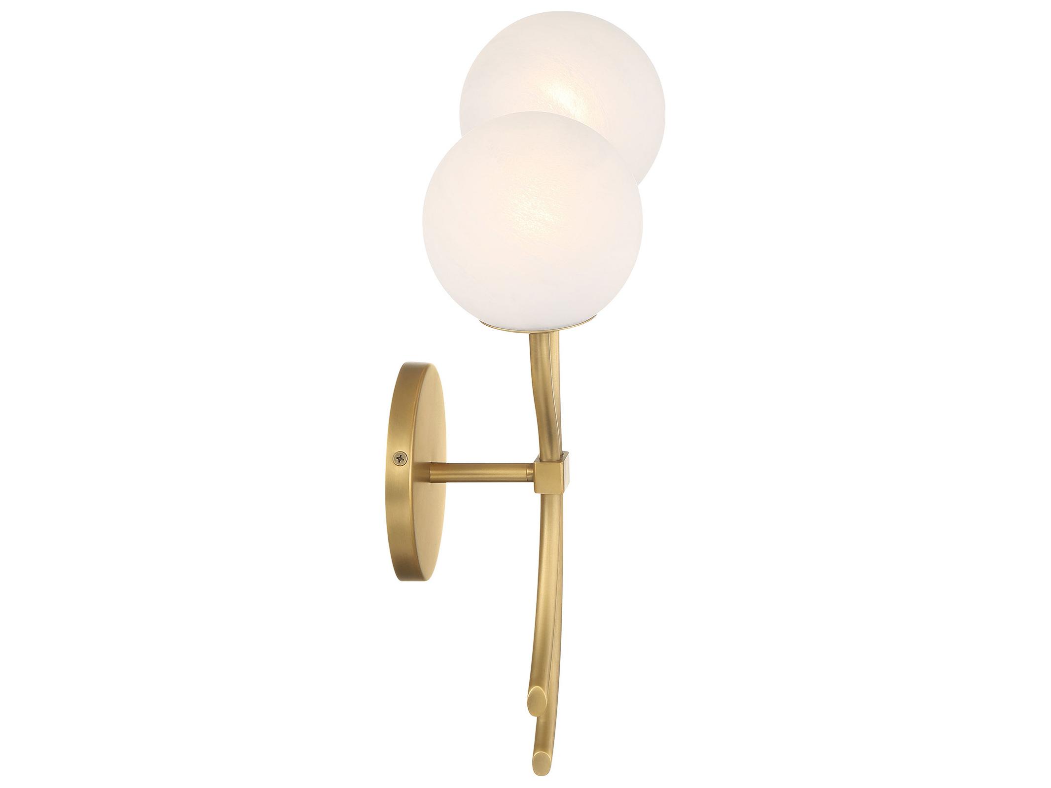 Minka Lavery Curven 2-Light Legacy Brass Wall Sconce