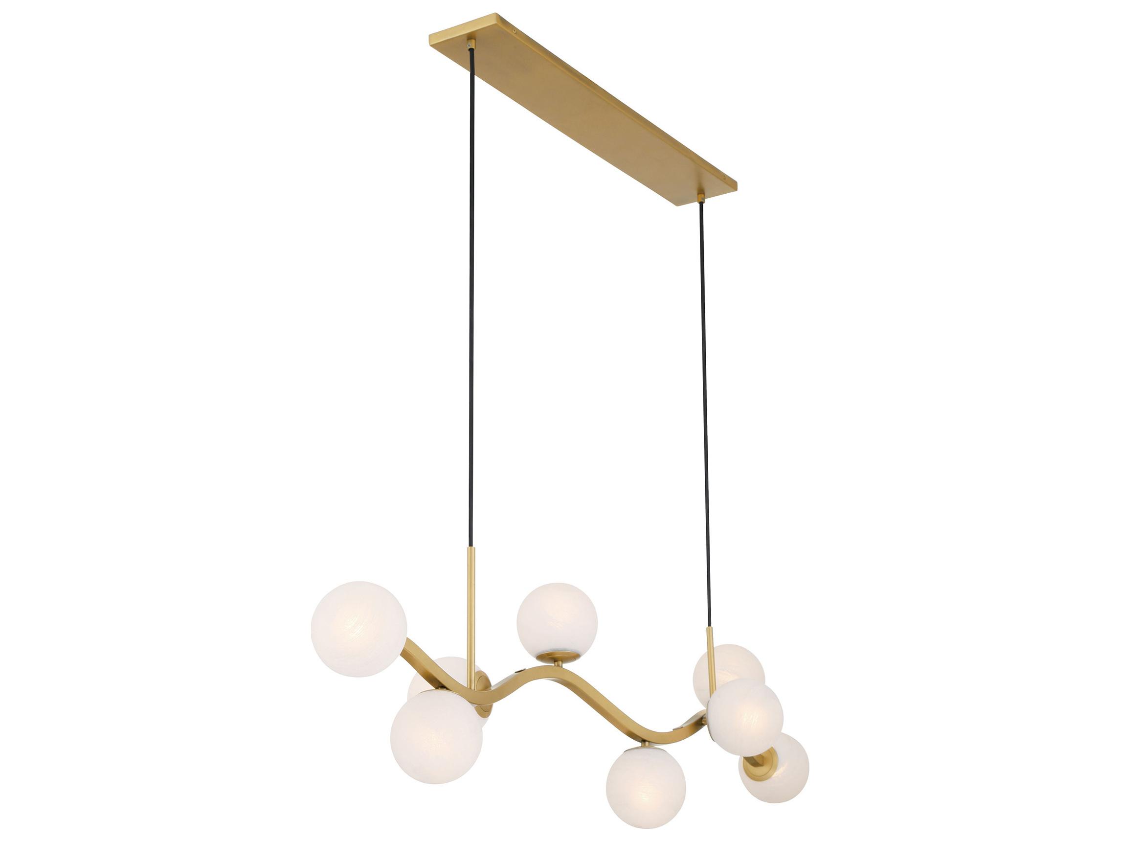 Minka Lavery Curven 8-Light Legacy Brass Globe Island Pendant
