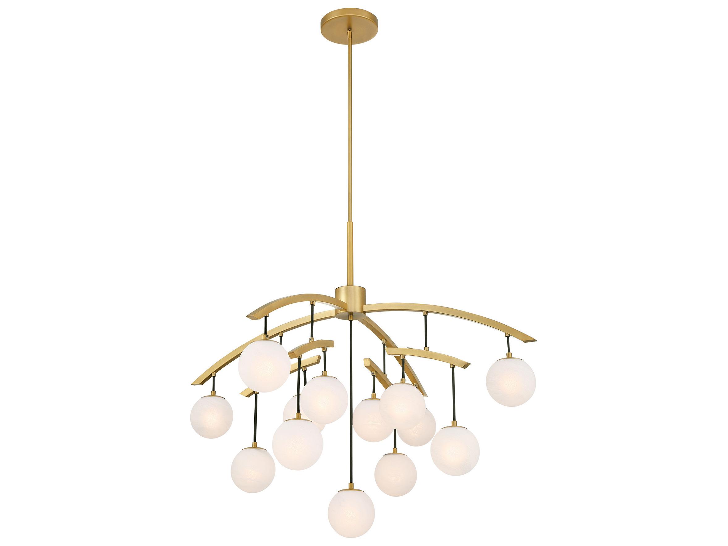 Minka Lavery Curven 13-Light Legacy Brass Globe Chandelier