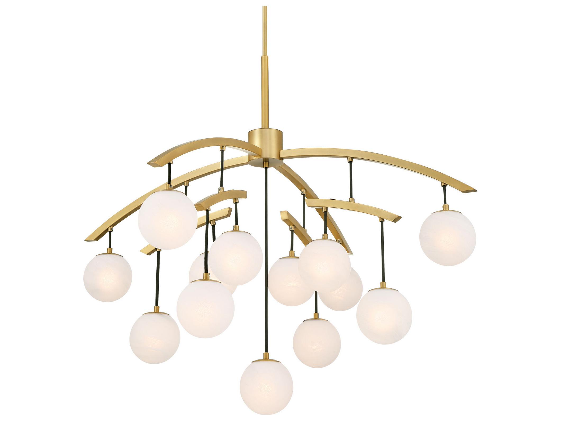 Minka Lavery Curven 13-Light Legacy Brass Globe Chandelier