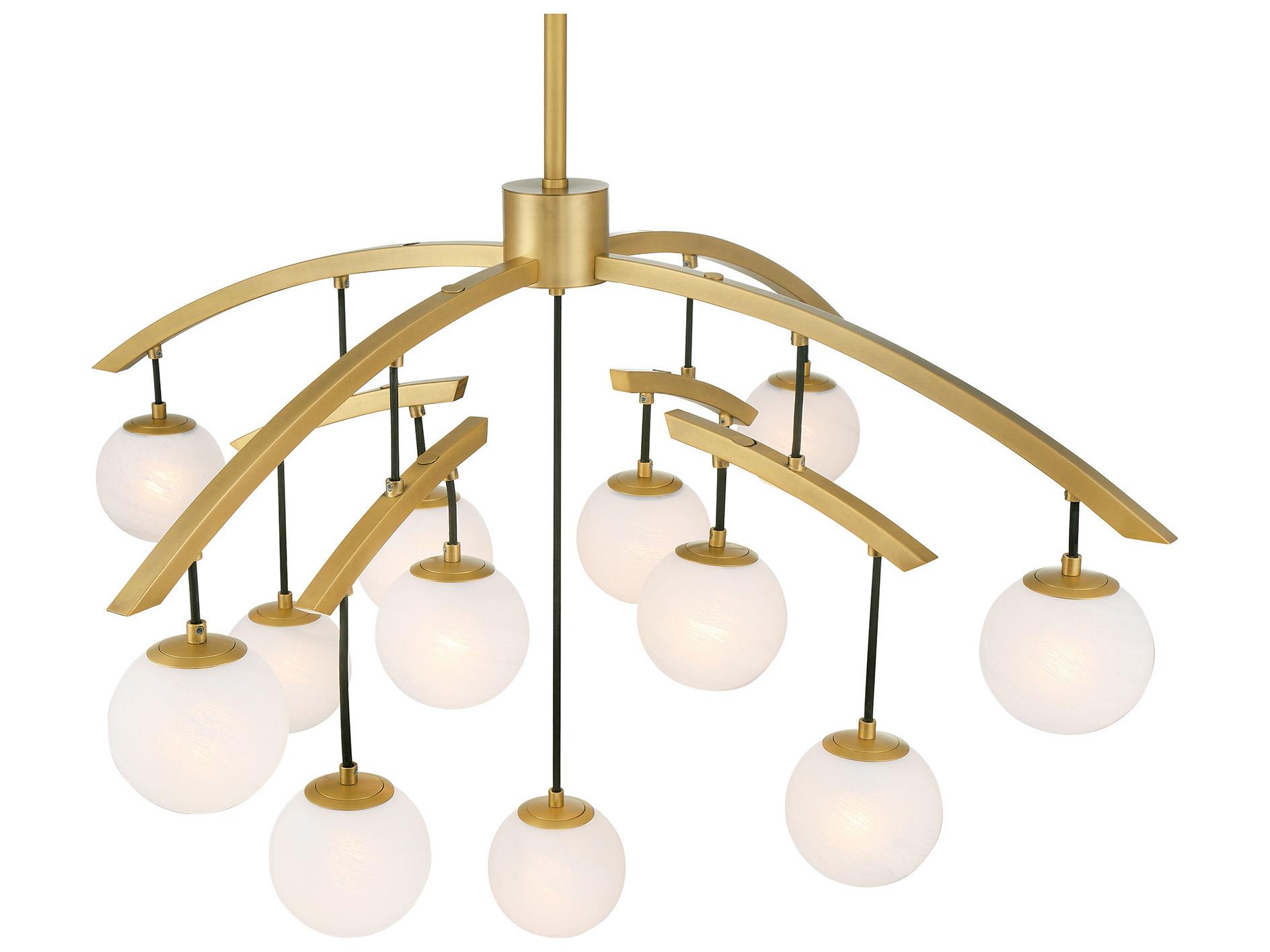 Minka Lavery Curven 13-Light Legacy Brass Globe Chandelier