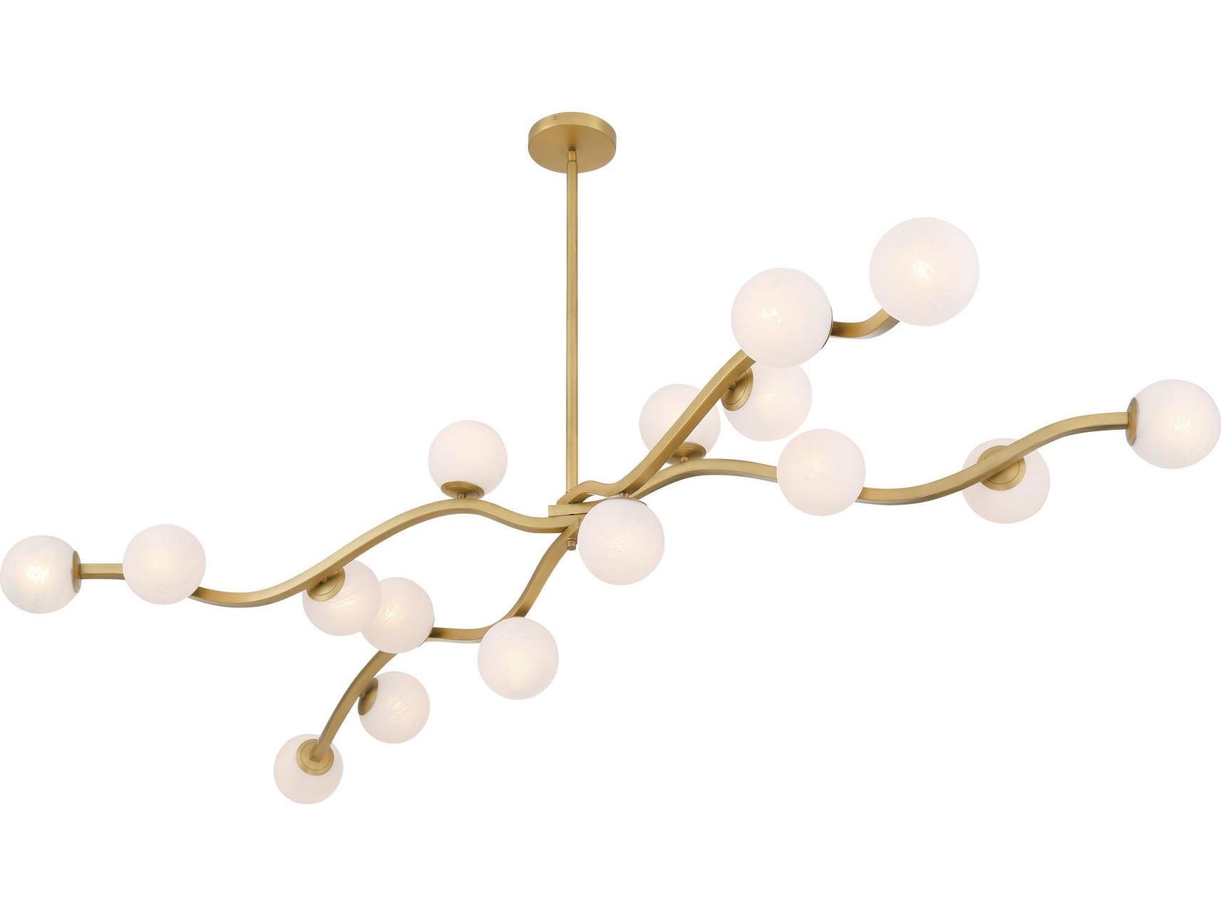 Minka Lavery Curven 16-Light Legacy Brass Globe Island Pendant