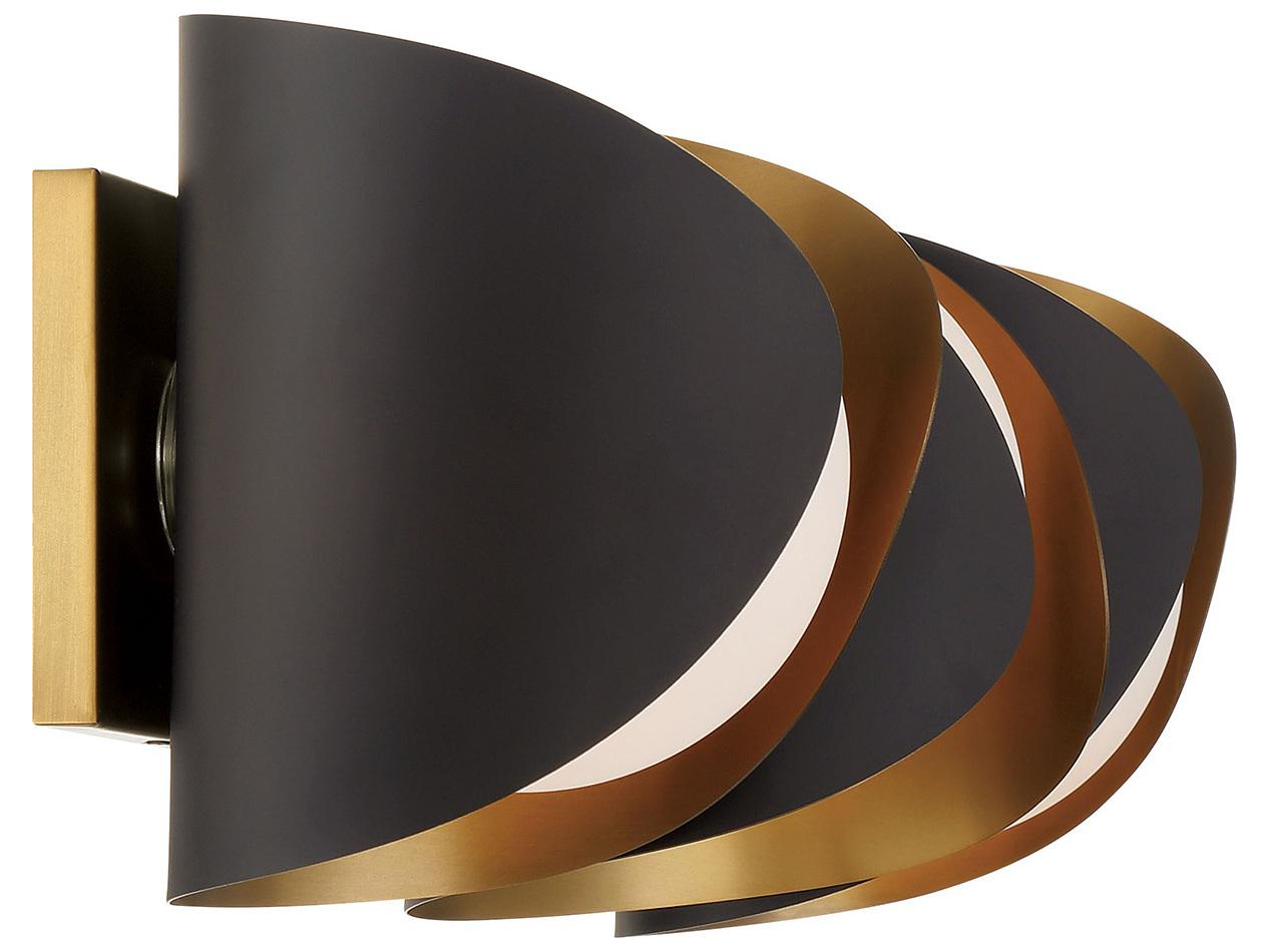 Minka Lavery Flare 3-Light Legacy Brass Dark Bronze Vanity Light