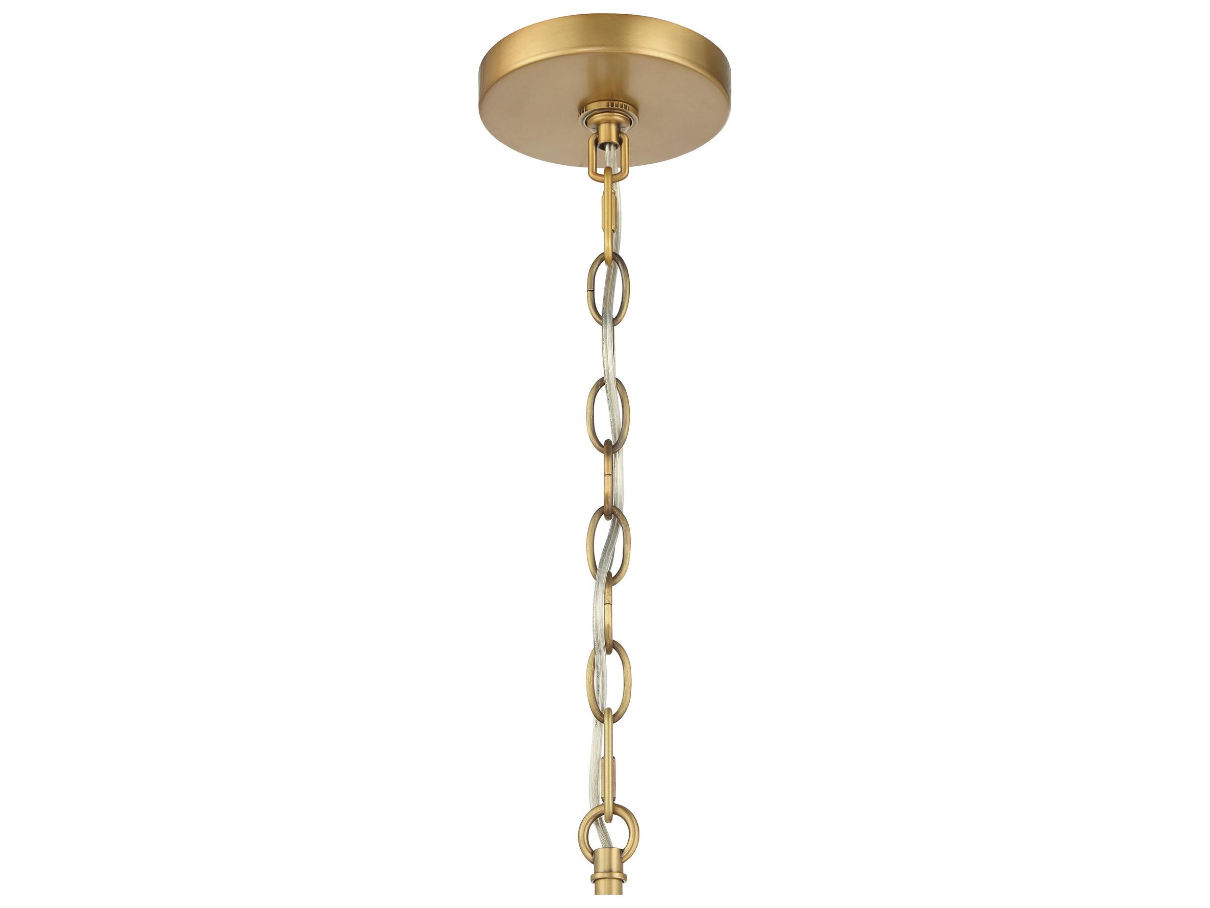 Minka Lavery Shimmer 6-Light Legacy Brass Globe Lantern Pendant