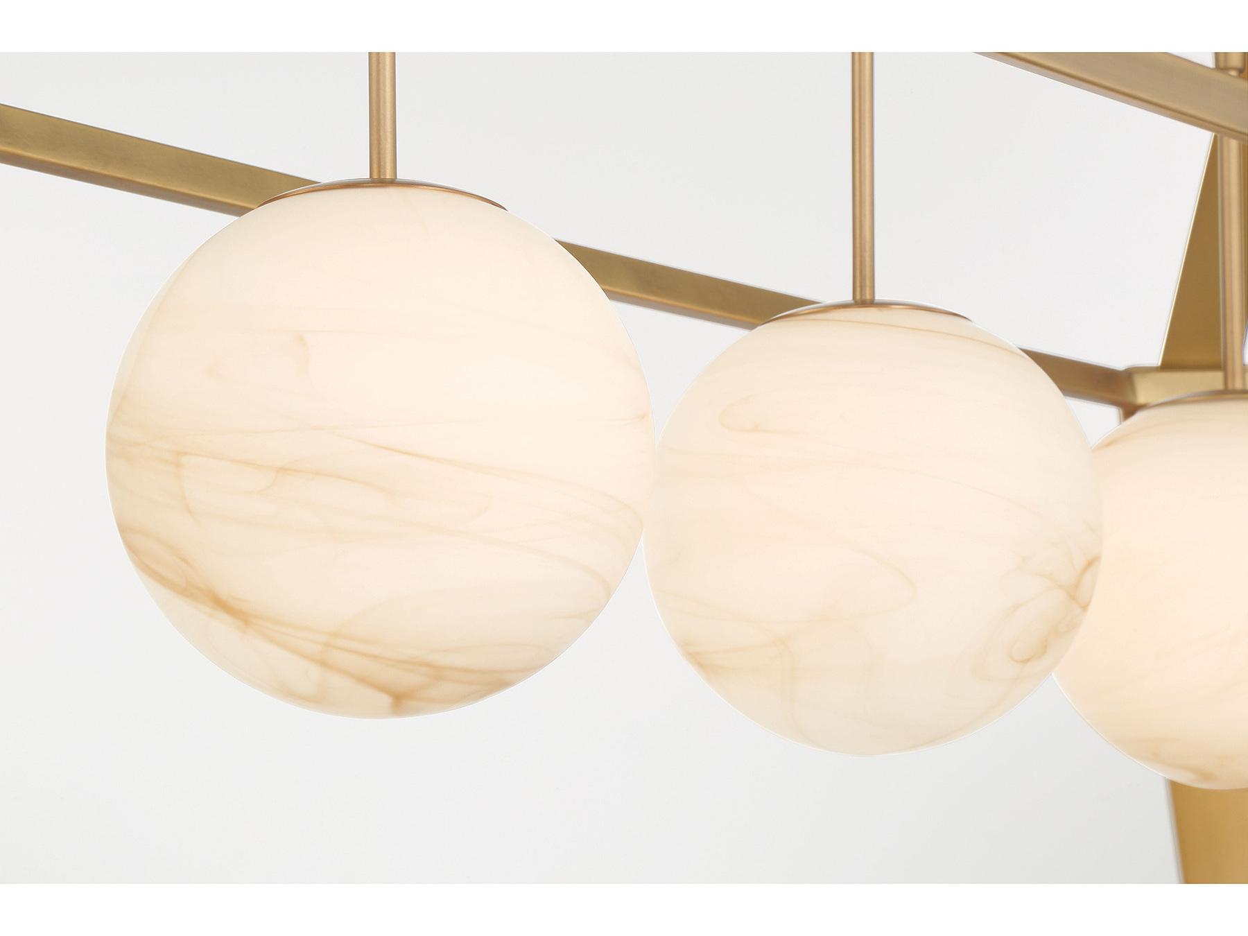 Minka Lavery Shimmer 4-Light Legacy Brass Globe Lantern Island Pendant