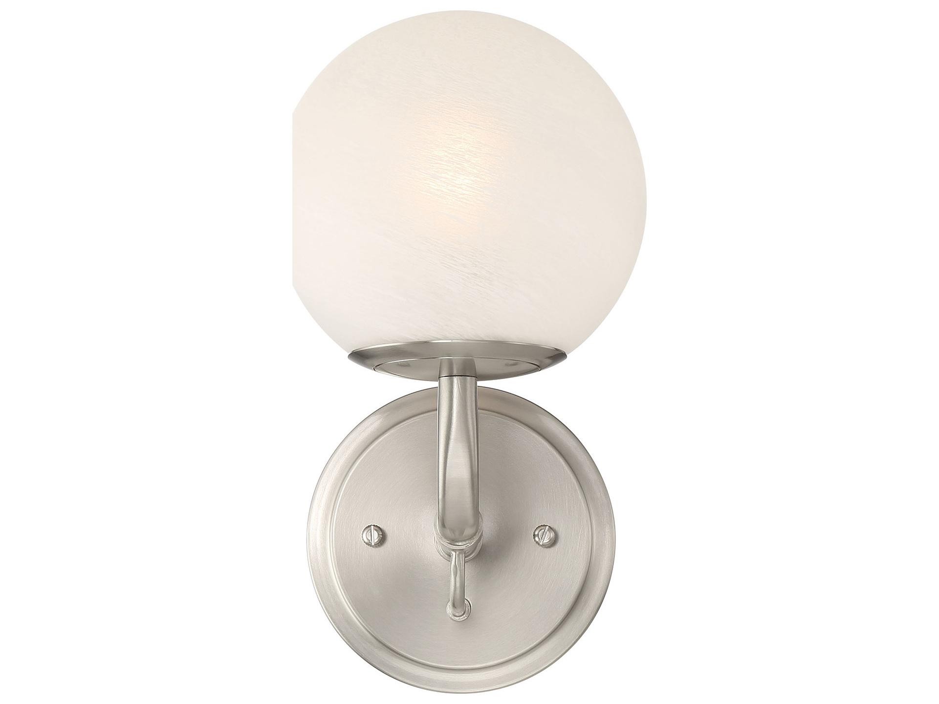 Minka Lavery Whitehall 1-Light Brushed Nickel Vanity Light