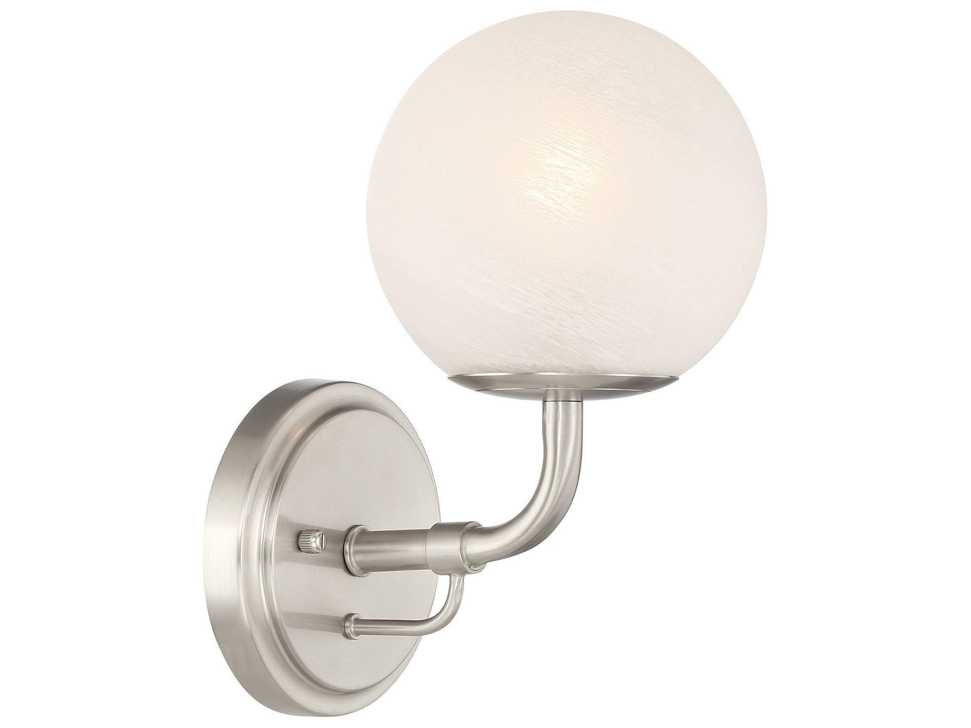 Minka Lavery Whitehall 1-Light Brushed Nickel Vanity Light