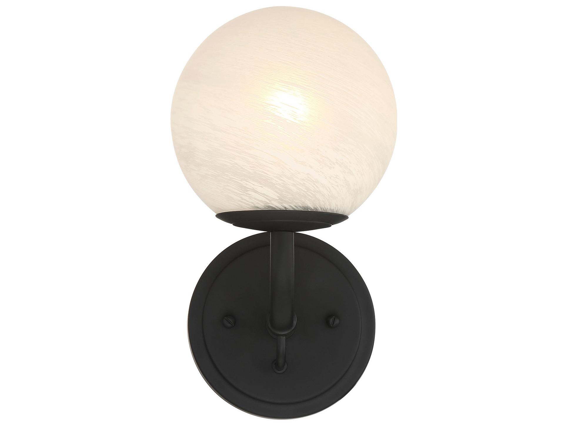 Minka Lavery Whitehall 1-Light Dark Matte Black Vanity Light