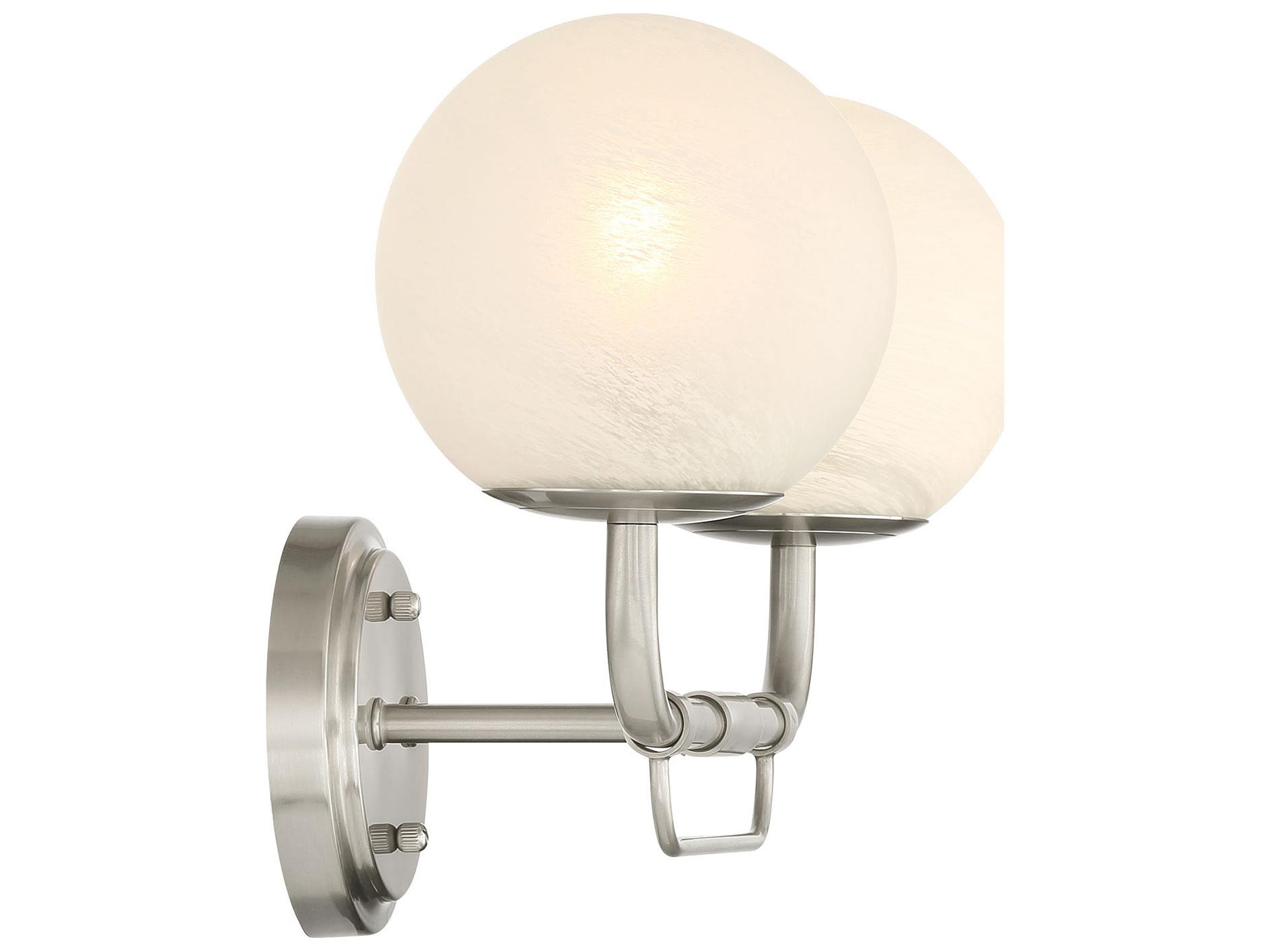 Minka Lavery Whitehall 2-Light Brushed Nickel Vanity Light