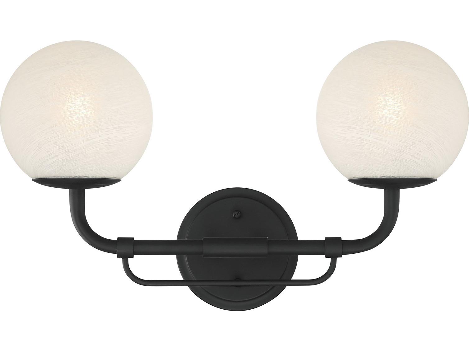 Minka Lavery Whitehall 2-Light Dark Matte Black Vanity Light