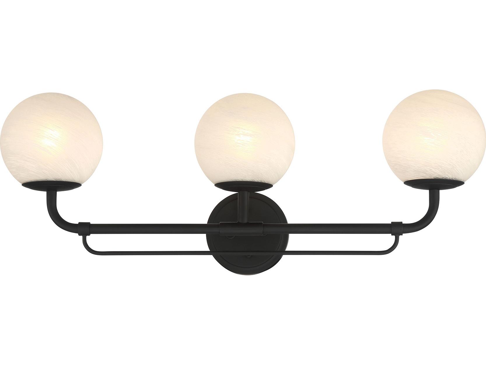 Minka Lavery Whitehall 3-Light Dark Matte Black Vanity Light