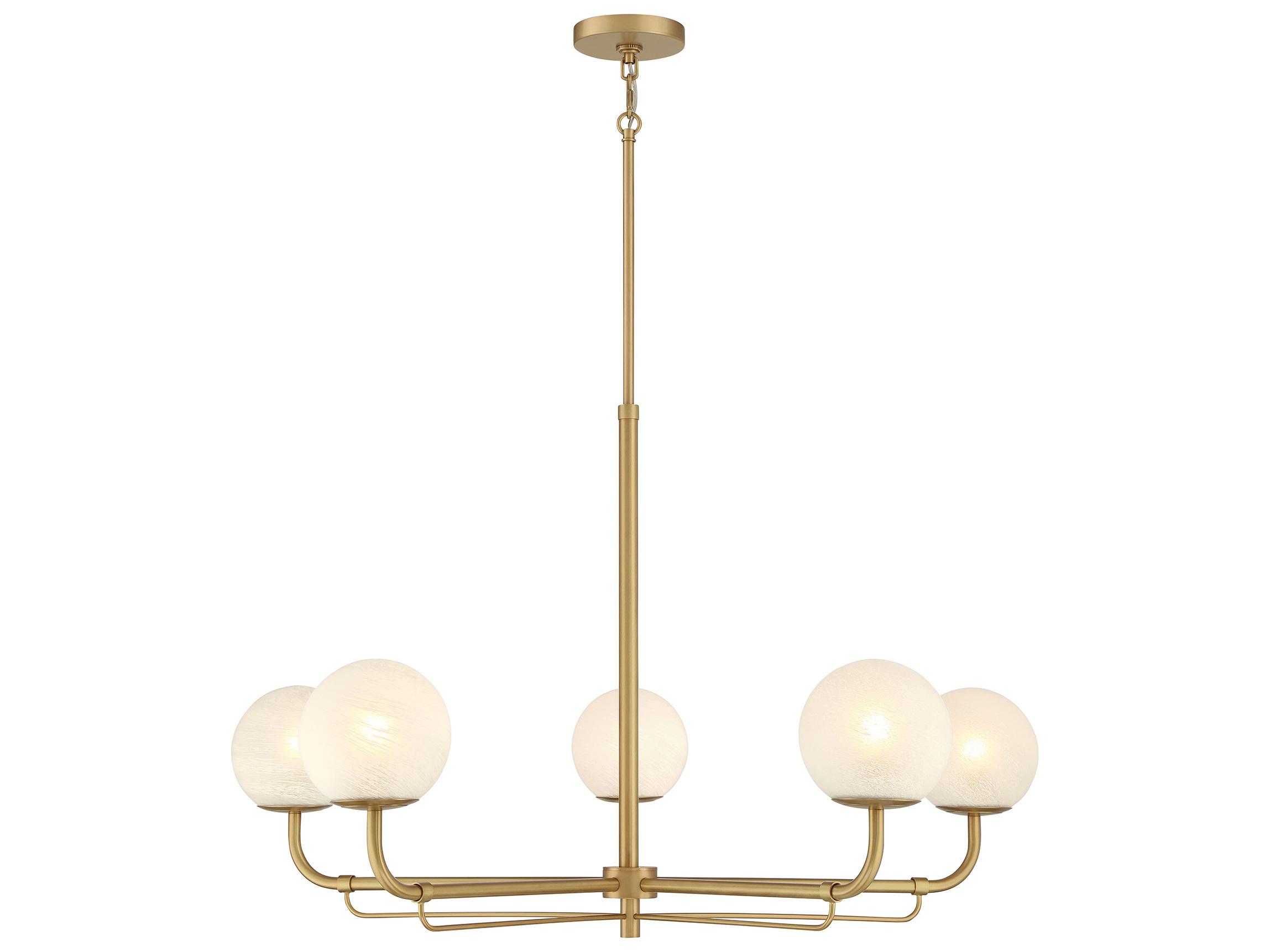 Minka Lavery Whitehall 5-Light Legacy Brass Globe Chandelier