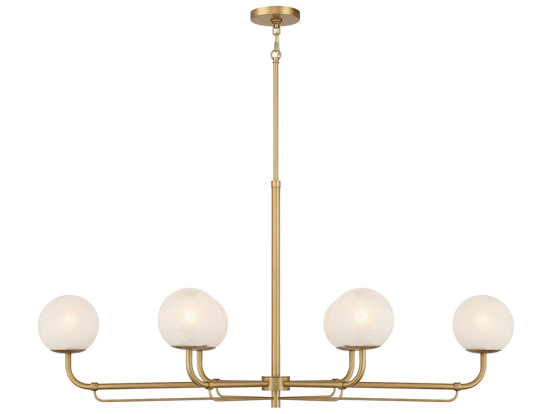 Minka Lavery Whitehall 6-Light Legacy Brass Globe Island Pendant