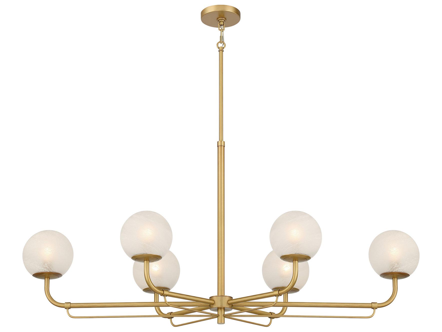 Minka Lavery Whitehall 6-Light Legacy Brass Globe Island Pendant
