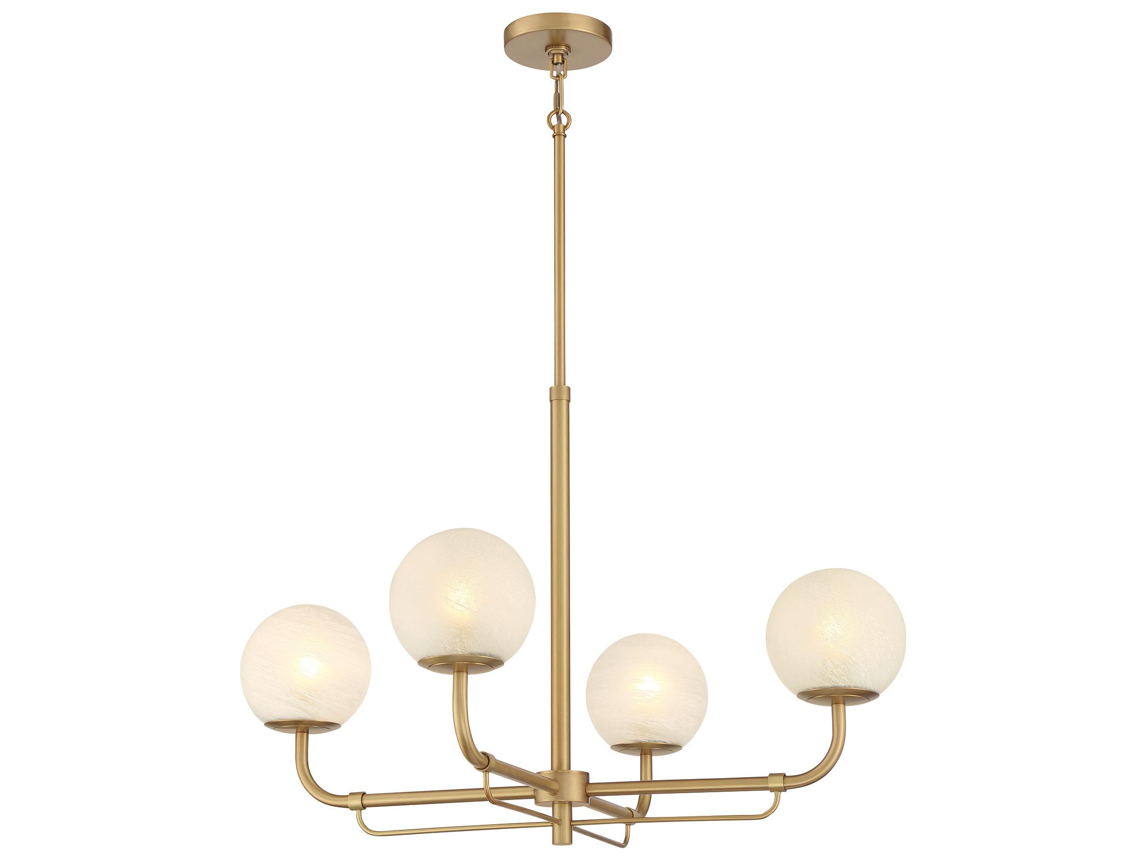 Minka Lavery Whitehall 4-Light Legacy Brass Globe Chandelier