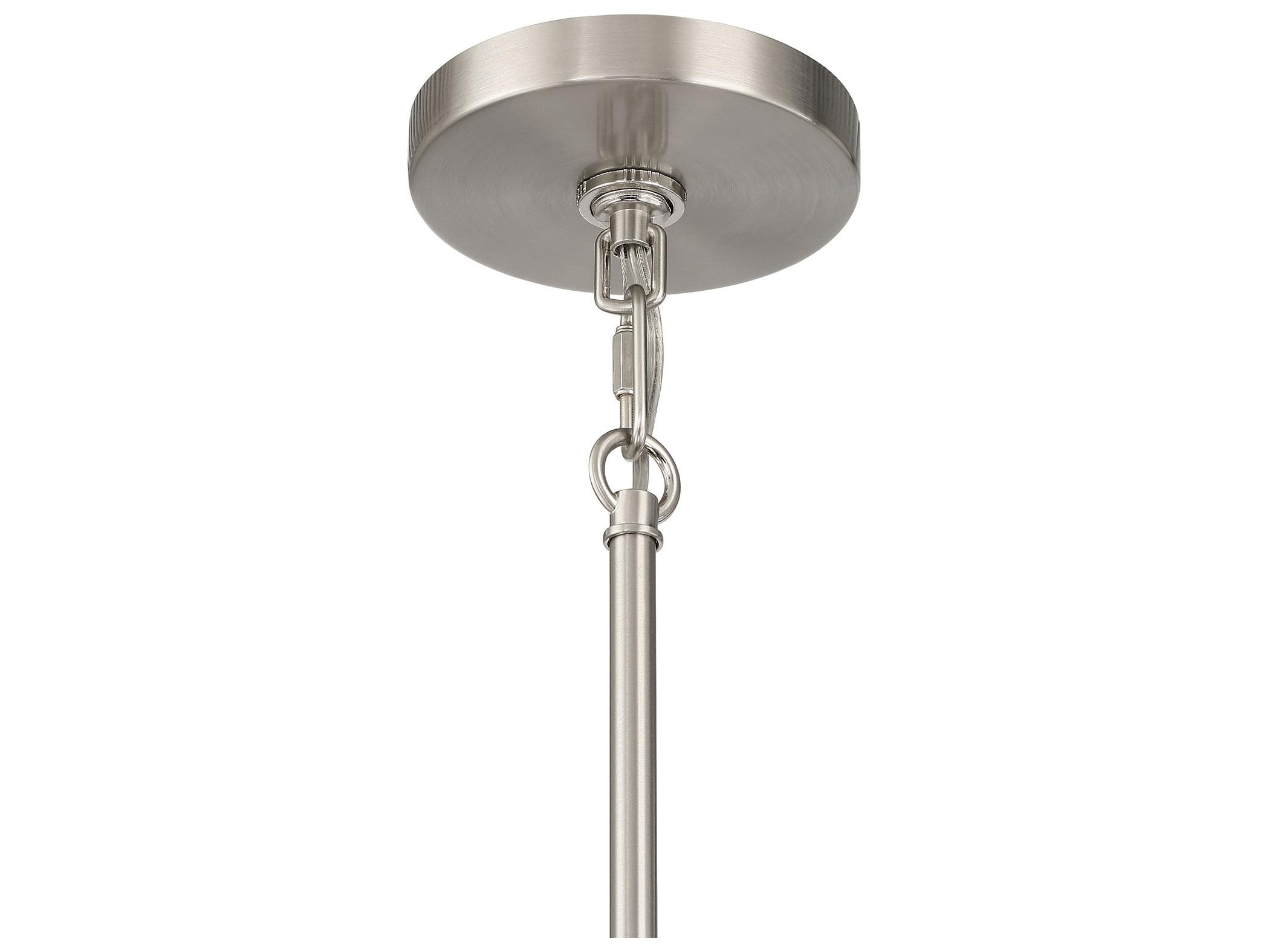 Minka Lavery Whitehall 4-Light Brushed Nickel Globe Chandelier
