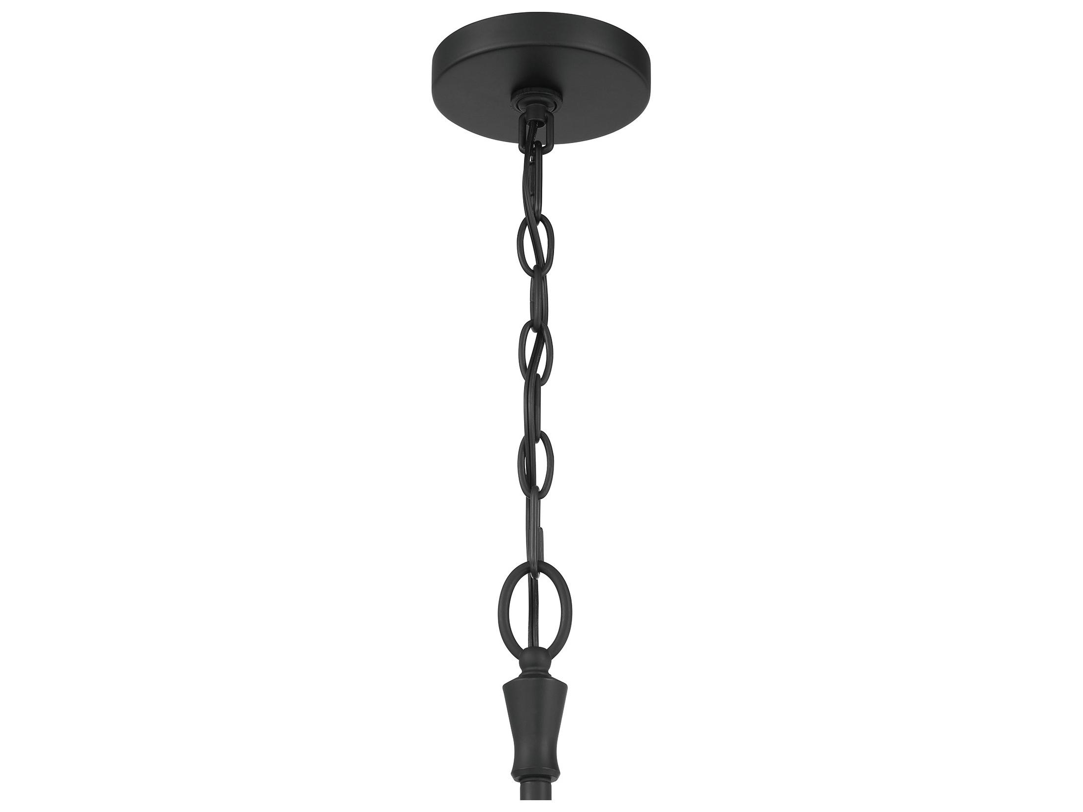 Minka Lavery Velena 2-Light Dark Matte Black Island Pendant