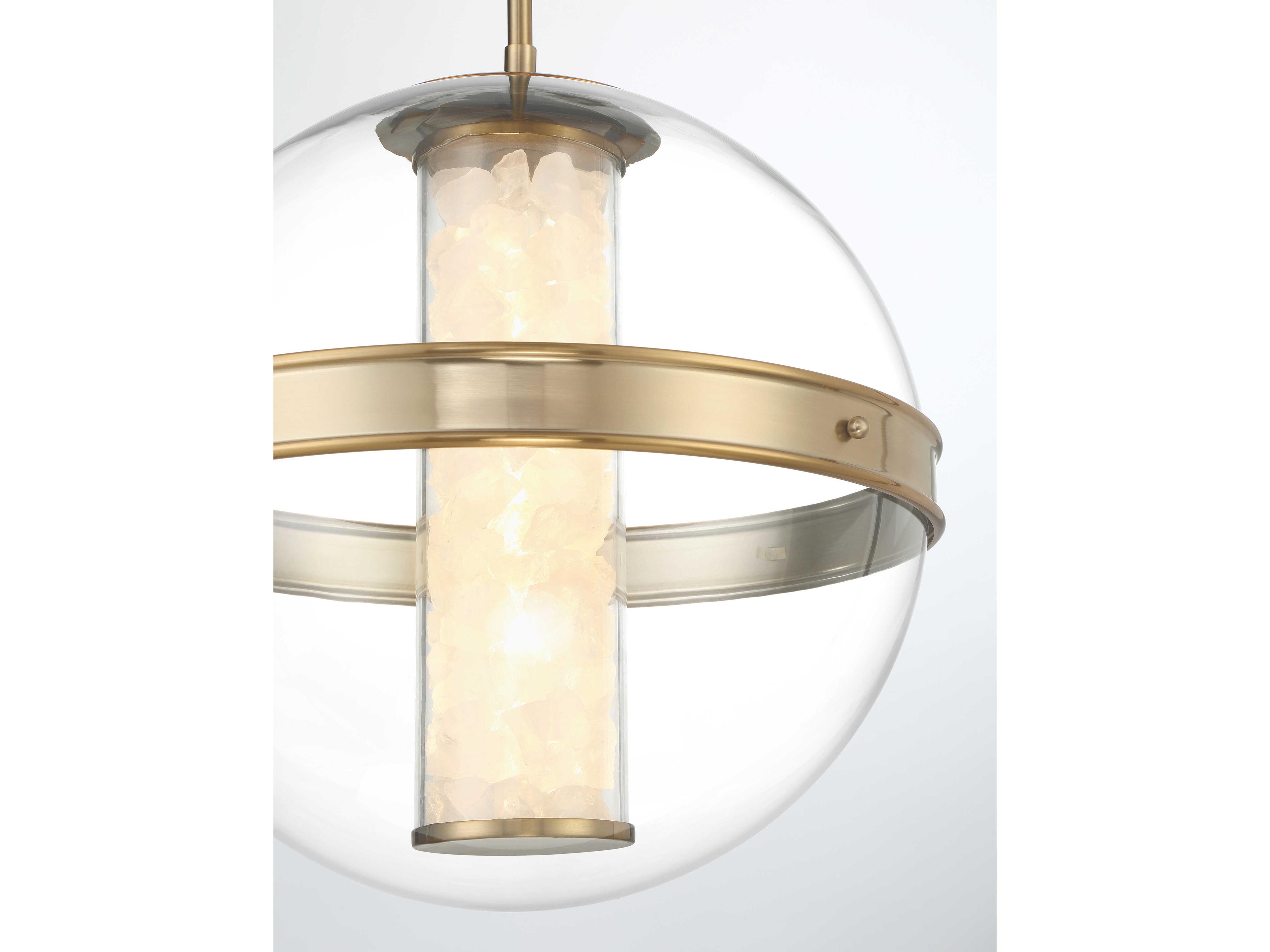 Minka Lavery Divinely Celeste Brass Globe Pendant