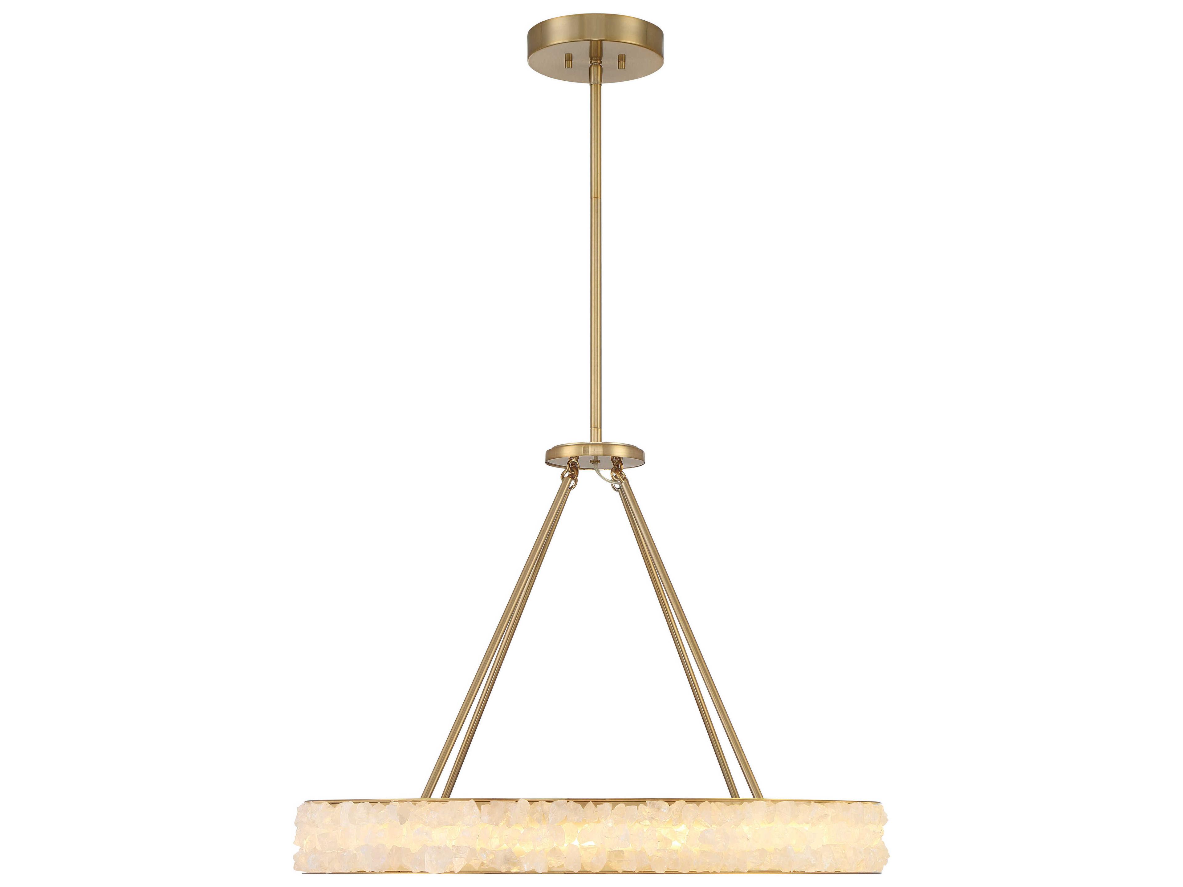 Minka Lavery Divinely Celeste Brass Round Pendant