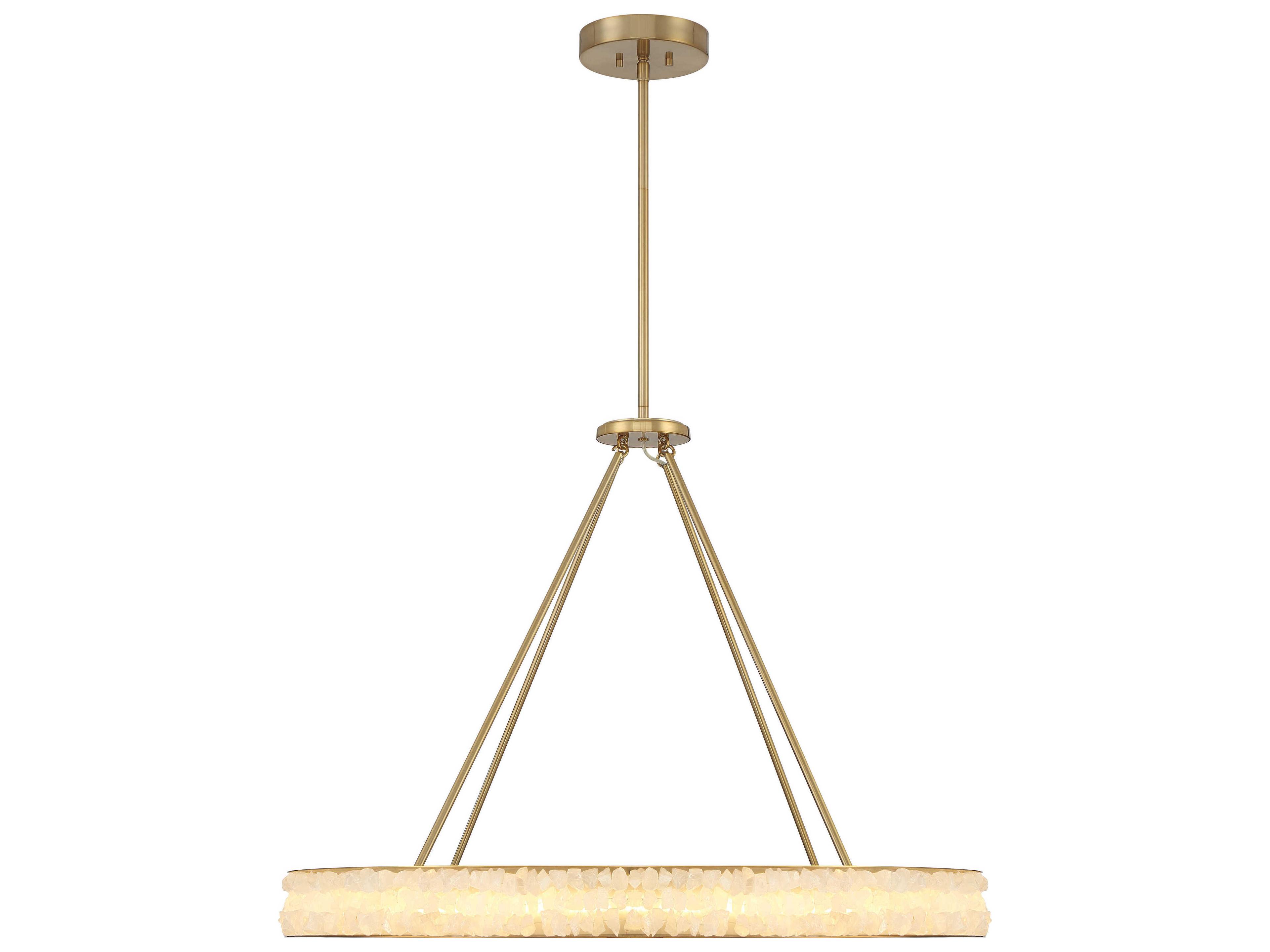 Minka Lavery Divinely Celeste Brass Round Pendant