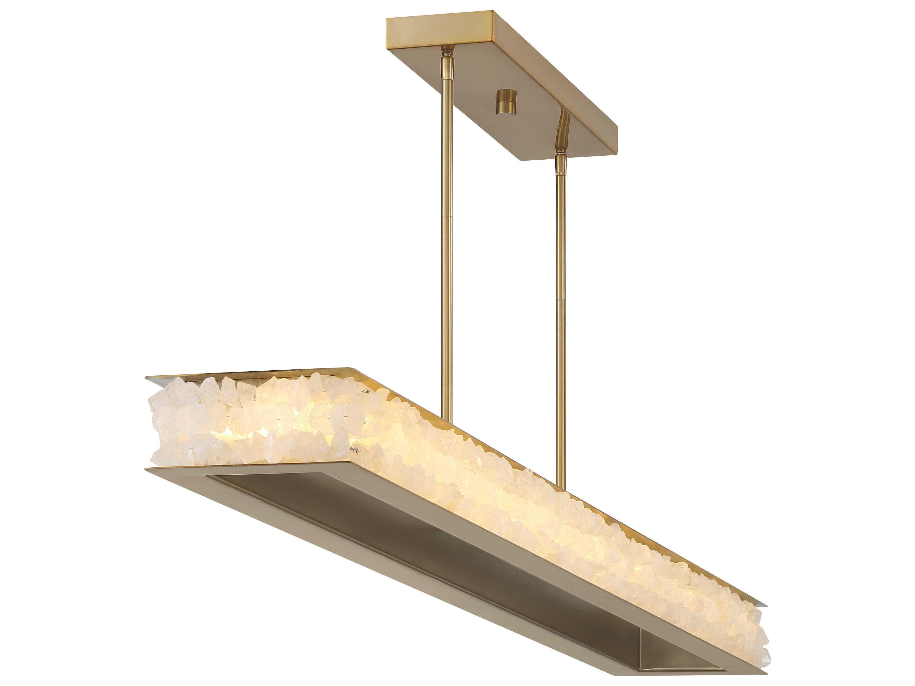 Minka Lavery Divinely Celeste Brass Linear Island Pendant