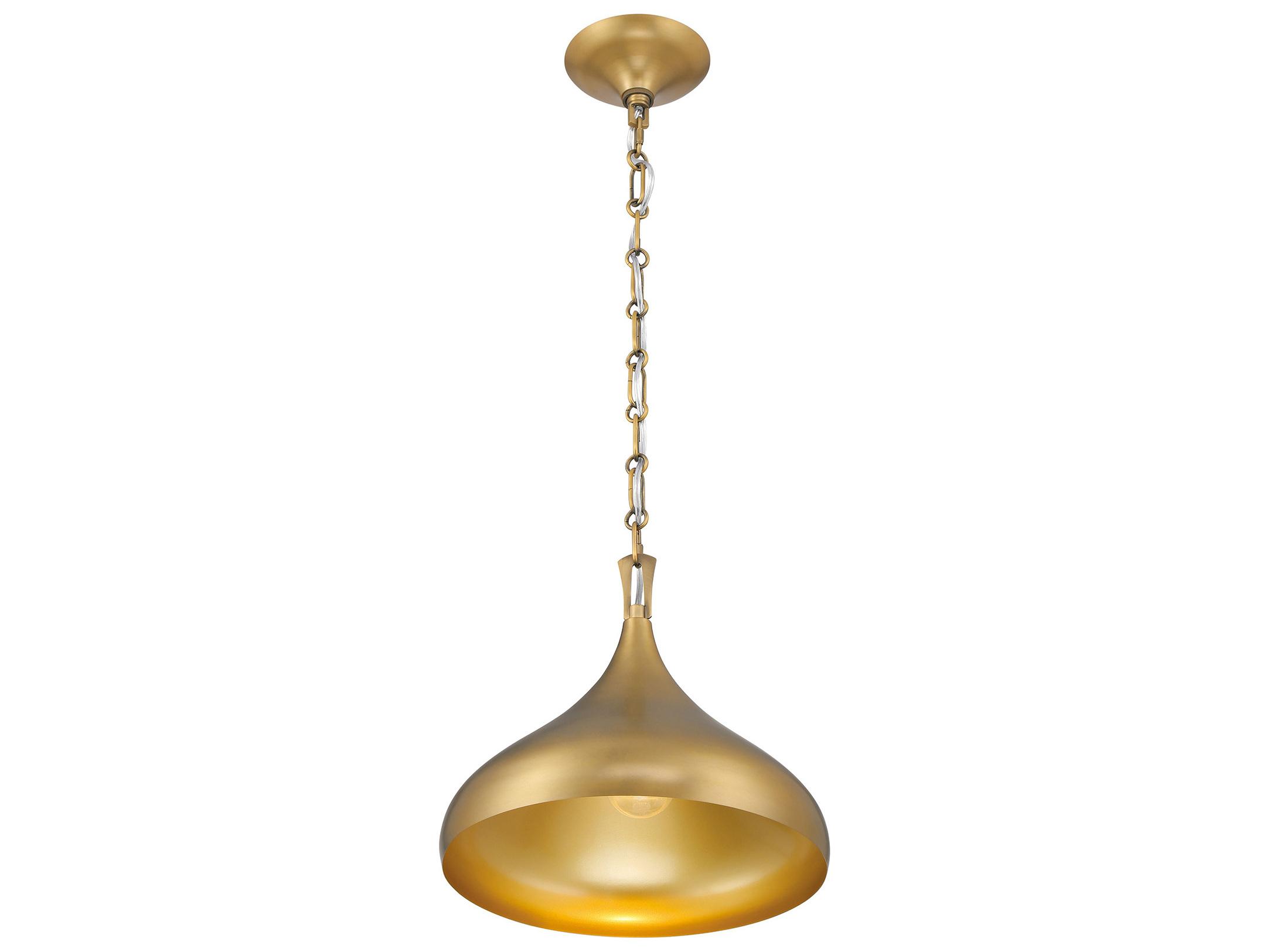 Minka Lavery Cedar Lane 1-Light Legacy Brass Dome Pendant