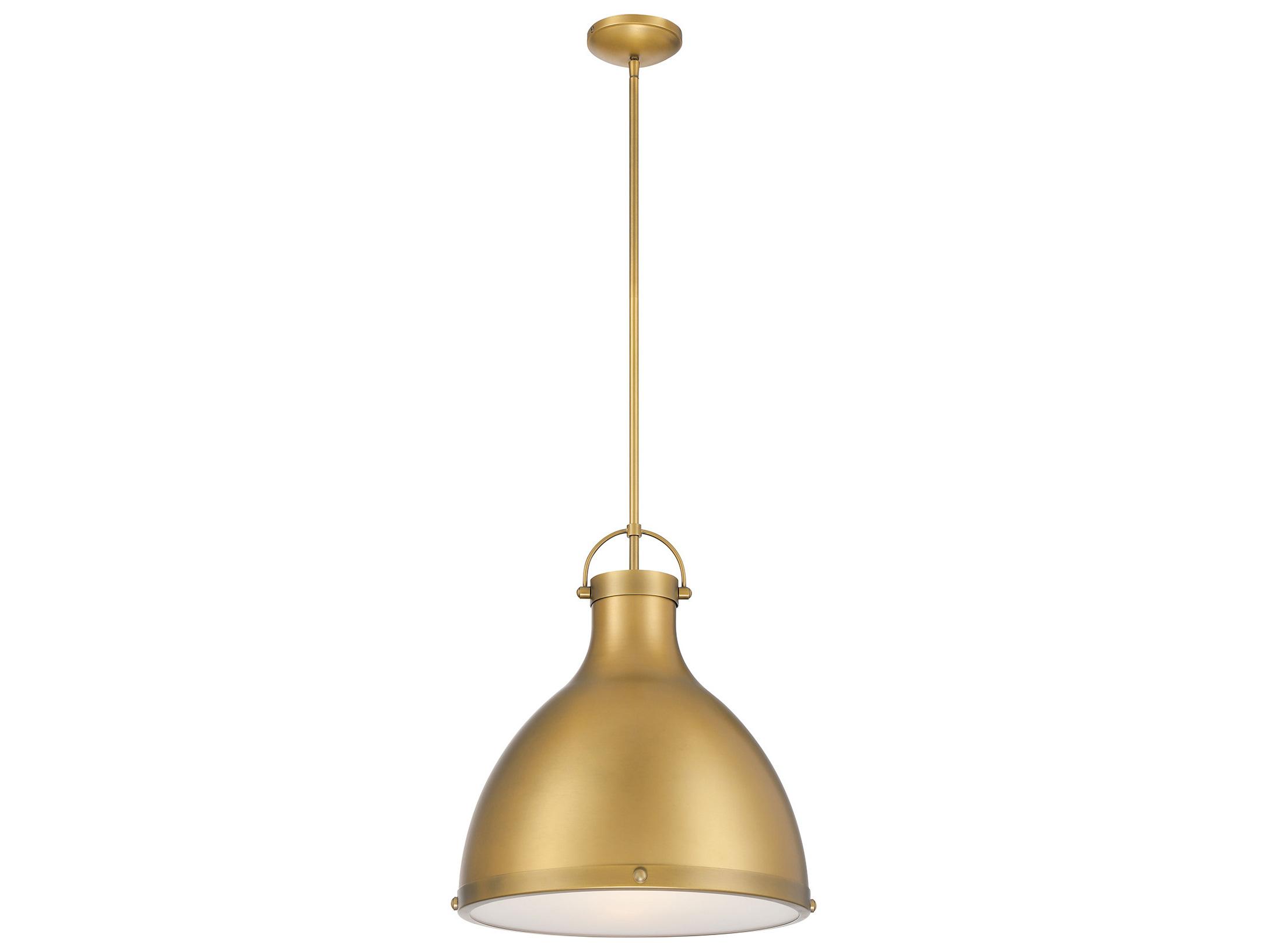 Minka Lavery Lynk 1-Light Legacy Brass Bell Pendant