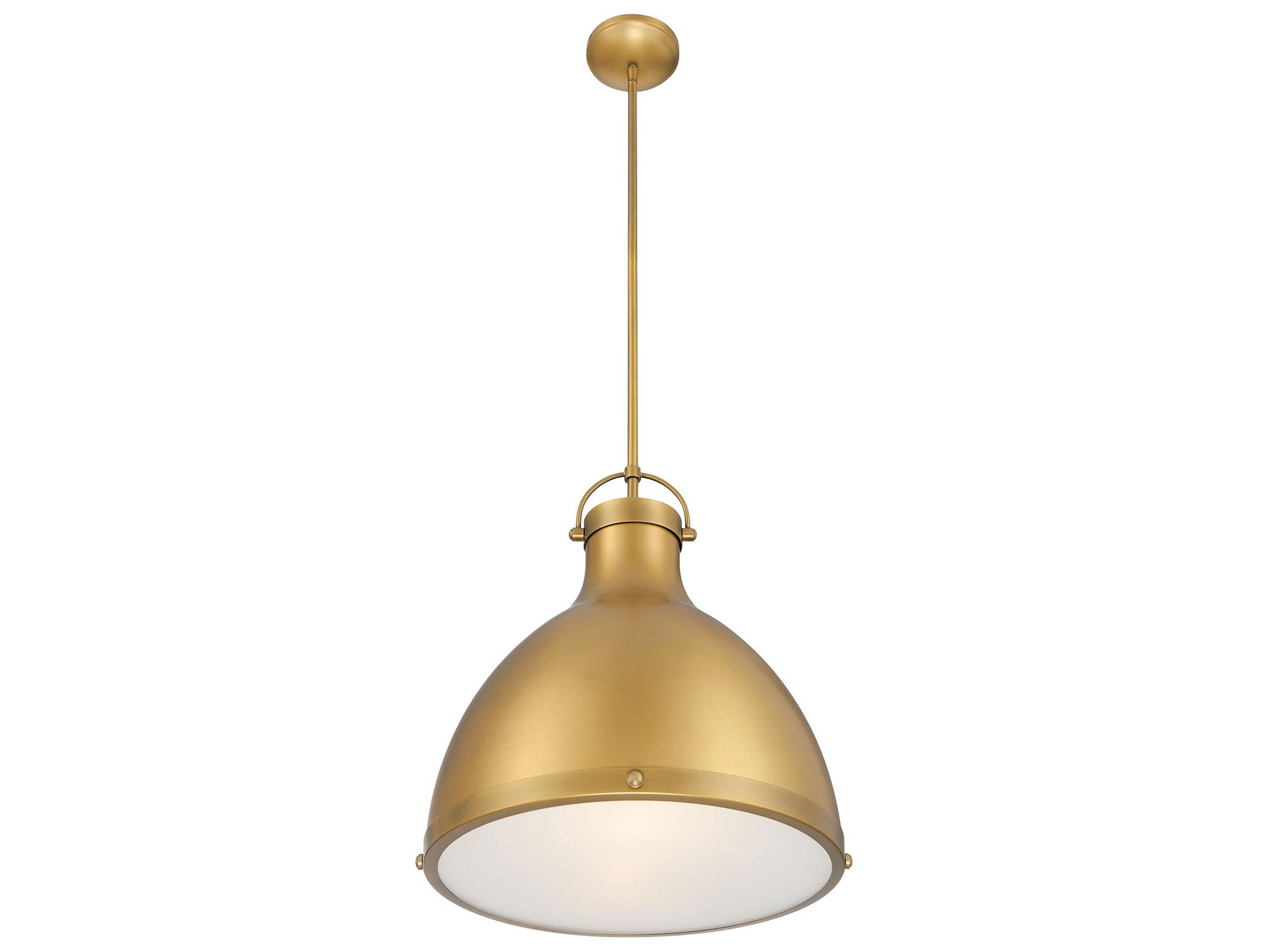 Minka Lavery Lynk 1-Light Legacy Brass Bell Pendant