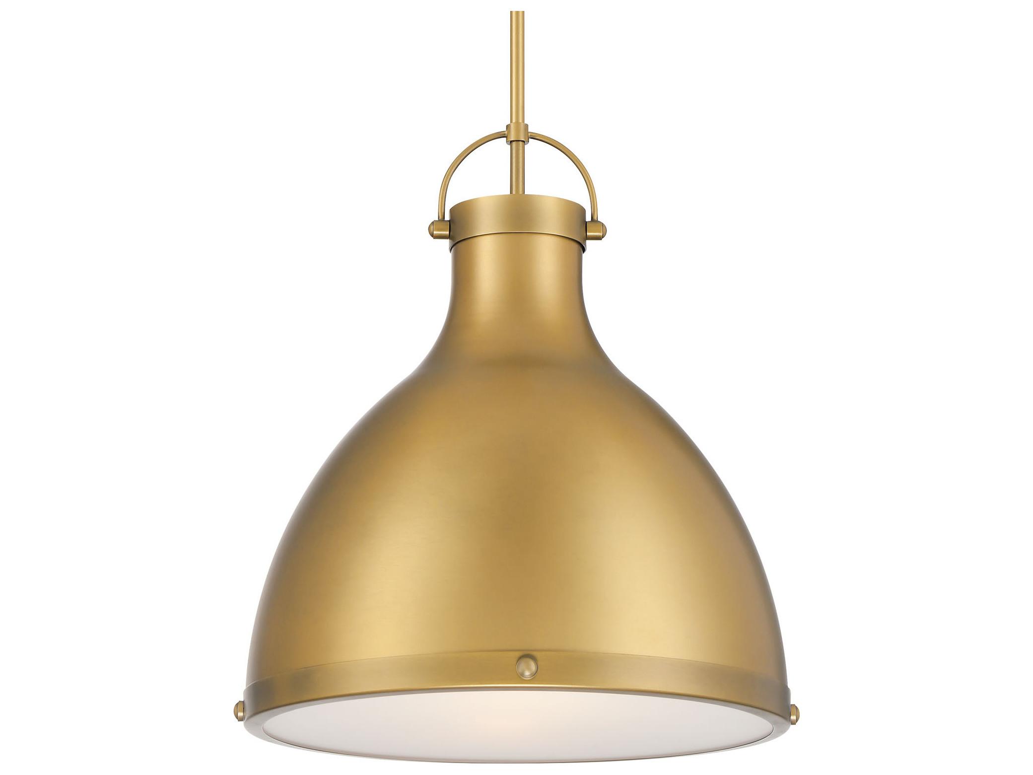 Minka Lavery Lynk 1-Light Legacy Brass Bell Pendant