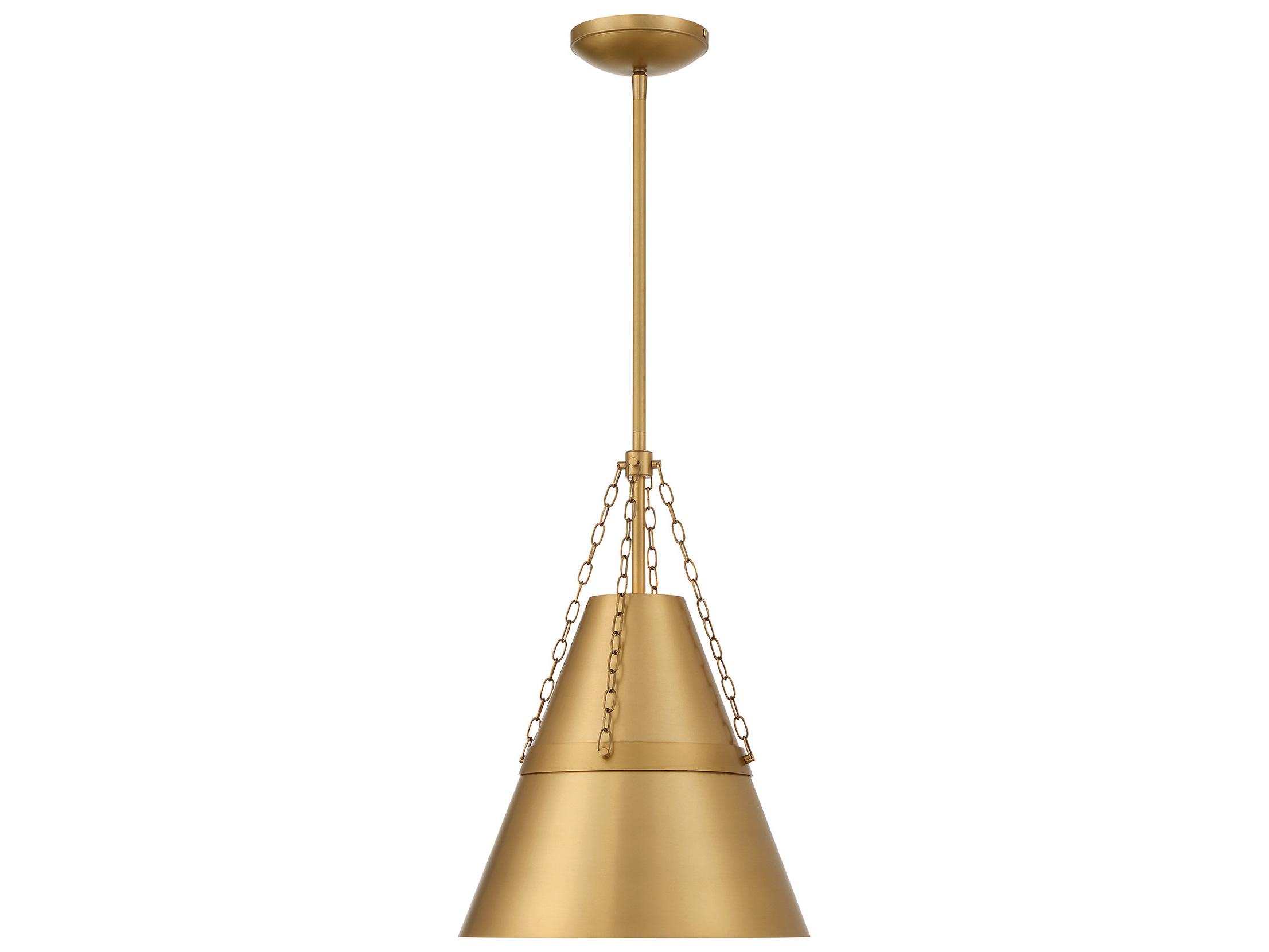 Minka Lavery Springfield 1-Light Legacy Brass Mini Pendant