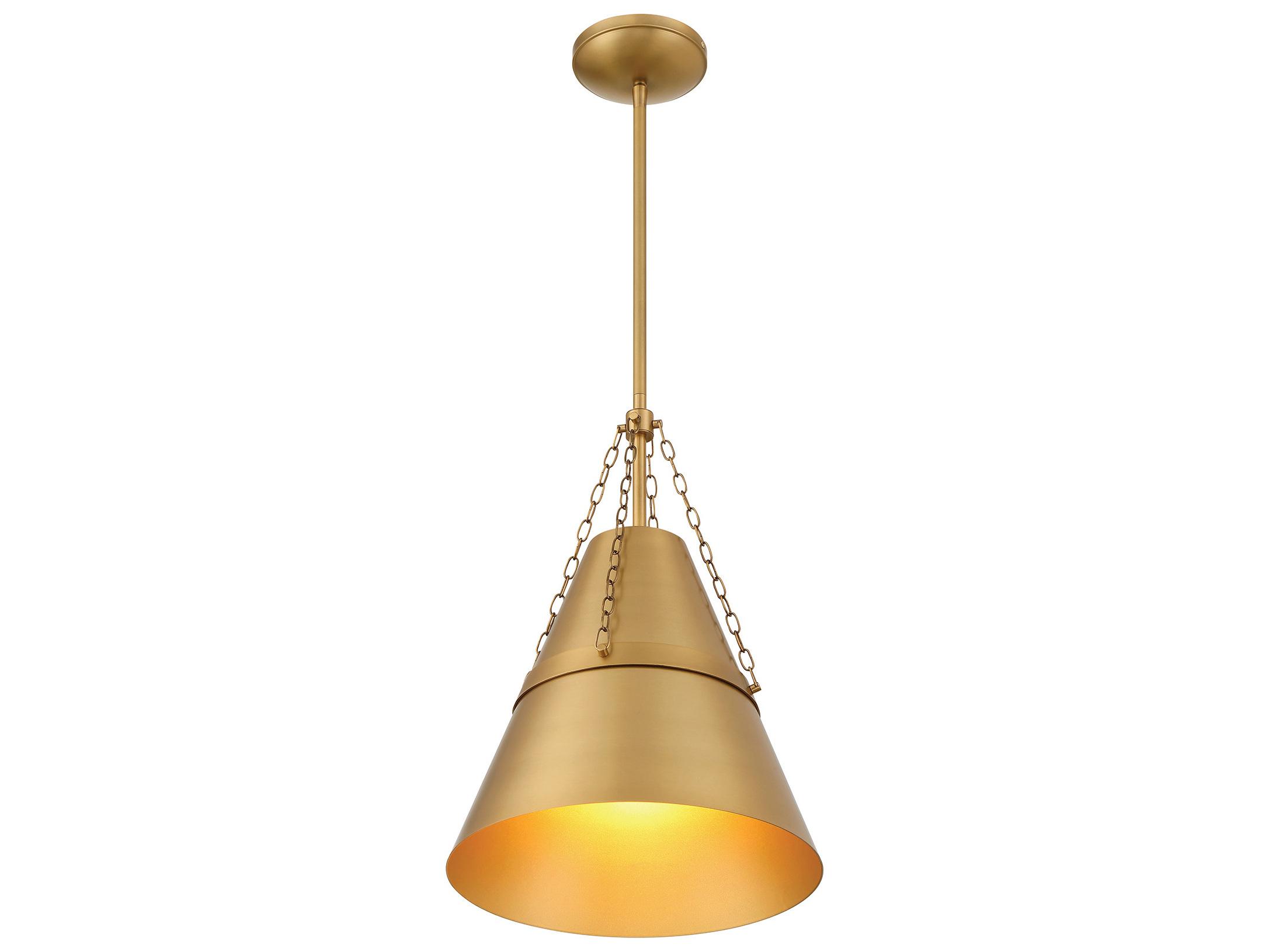 Minka Lavery Springfield 1-Light Legacy Brass Mini Pendant