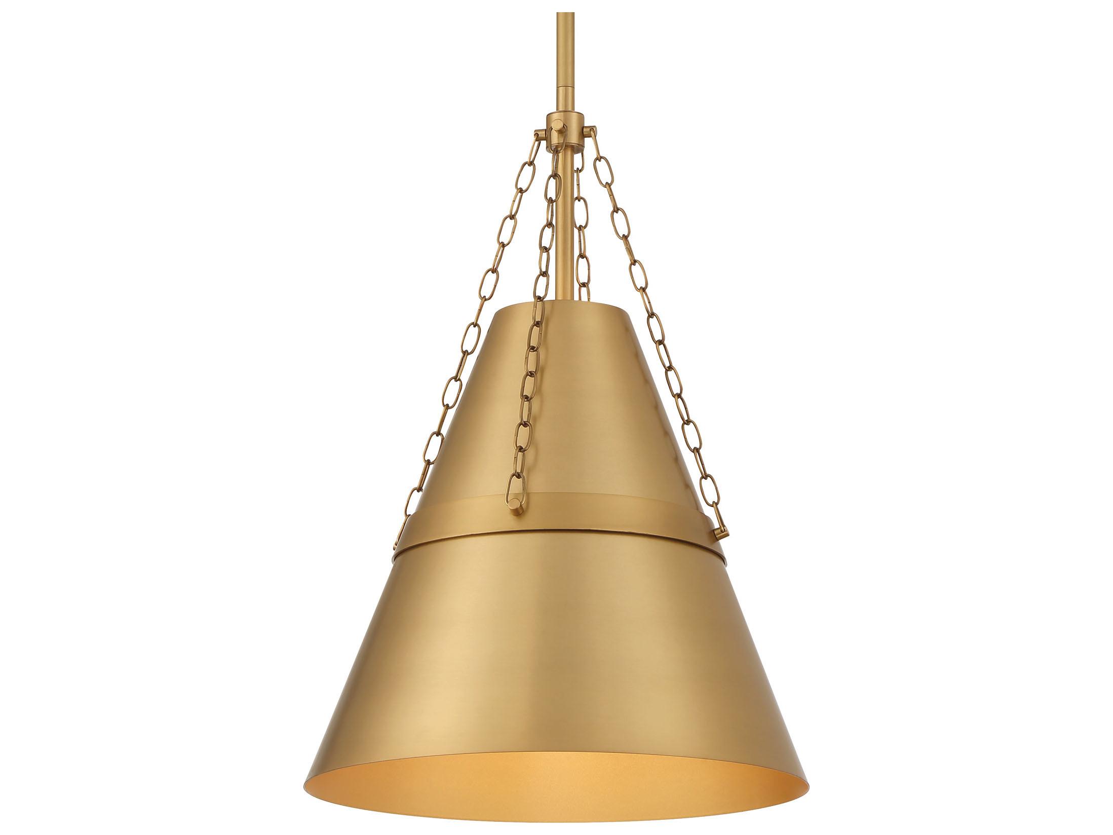 Minka Lavery Springfield 1-Light Legacy Brass Mini Pendant