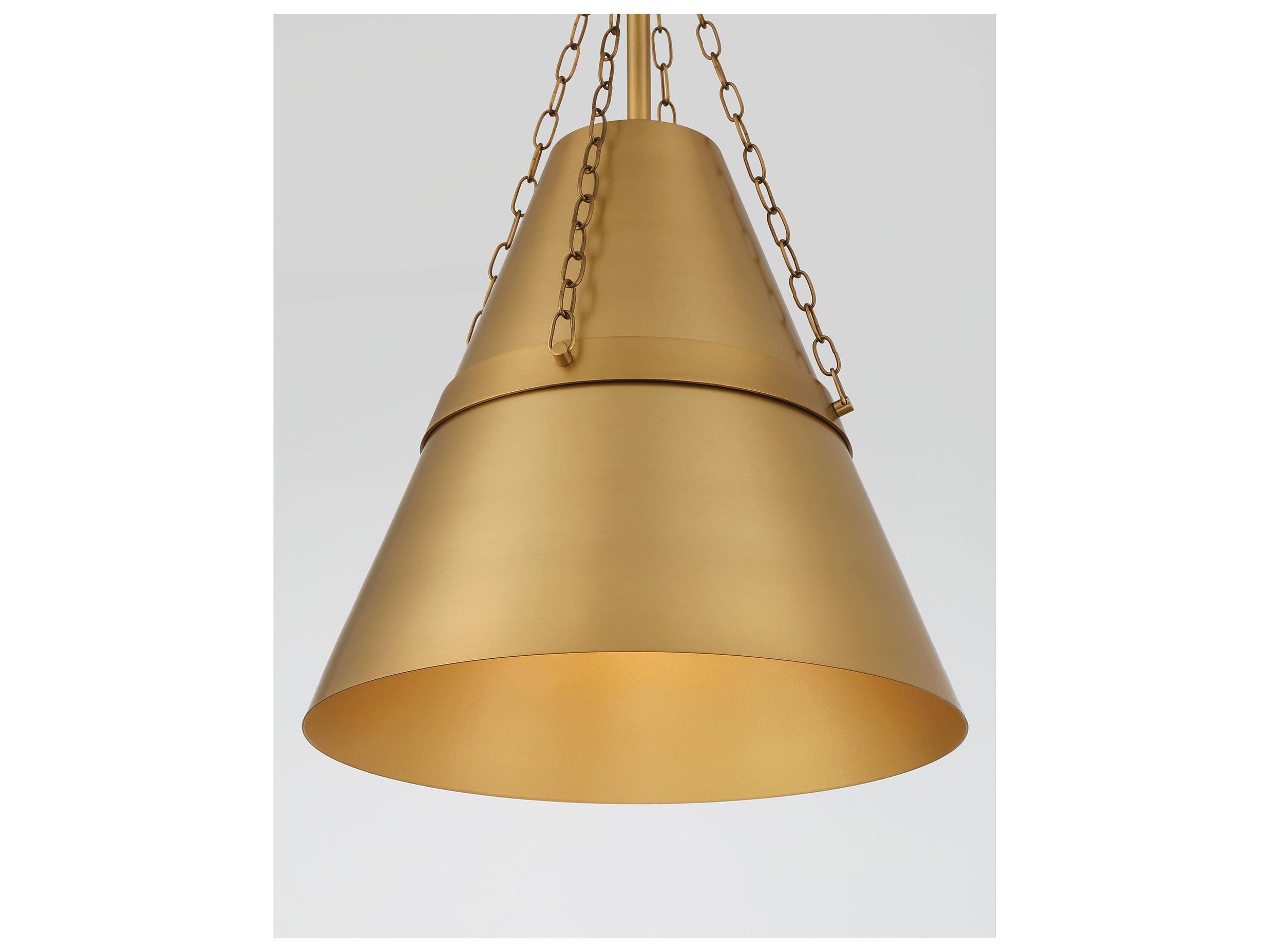 Minka Lavery Springfield 1-Light Legacy Brass Mini Pendant