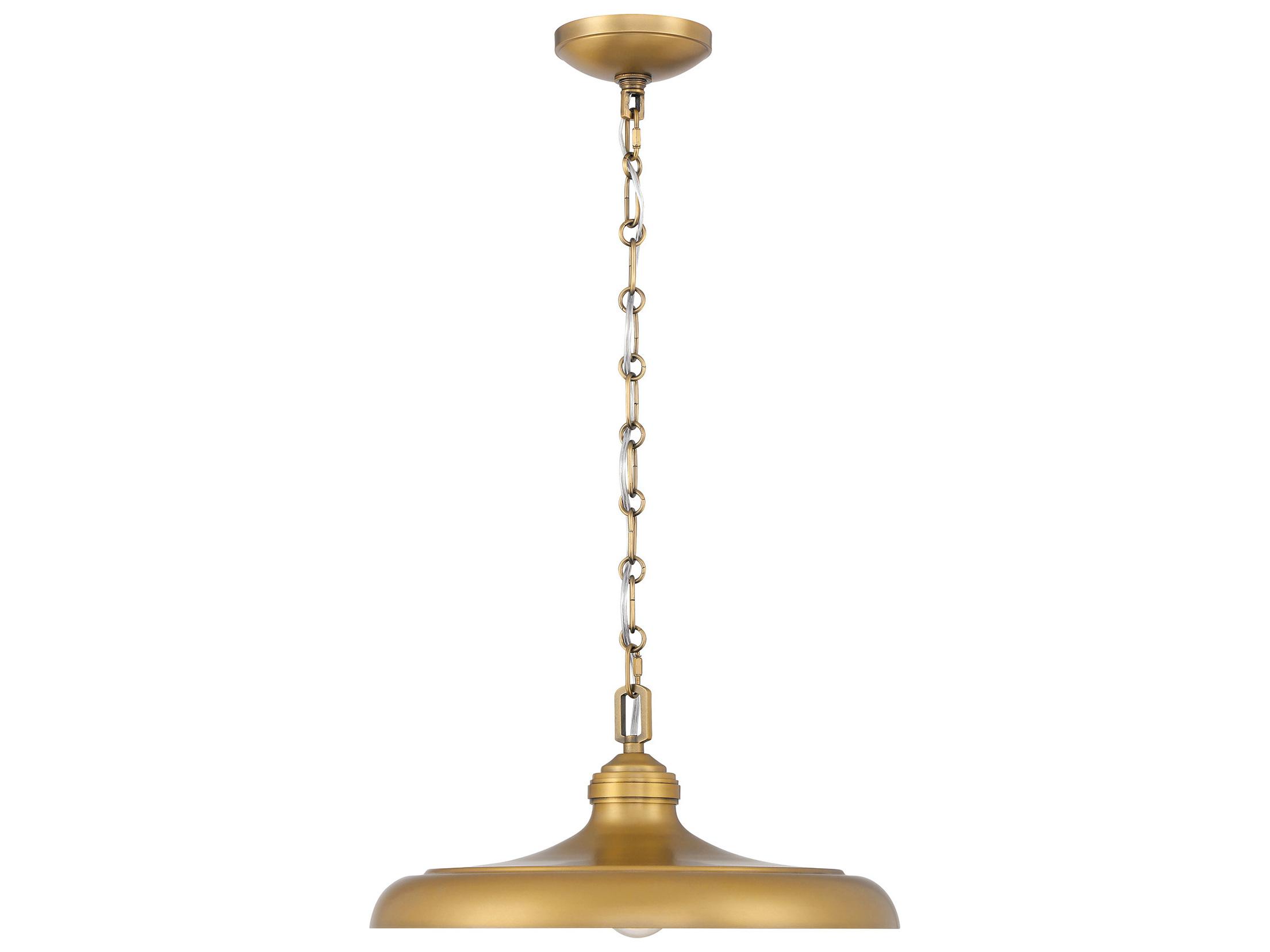 Minka Lavery Crowne 1-Light Legacy Brass Pendant