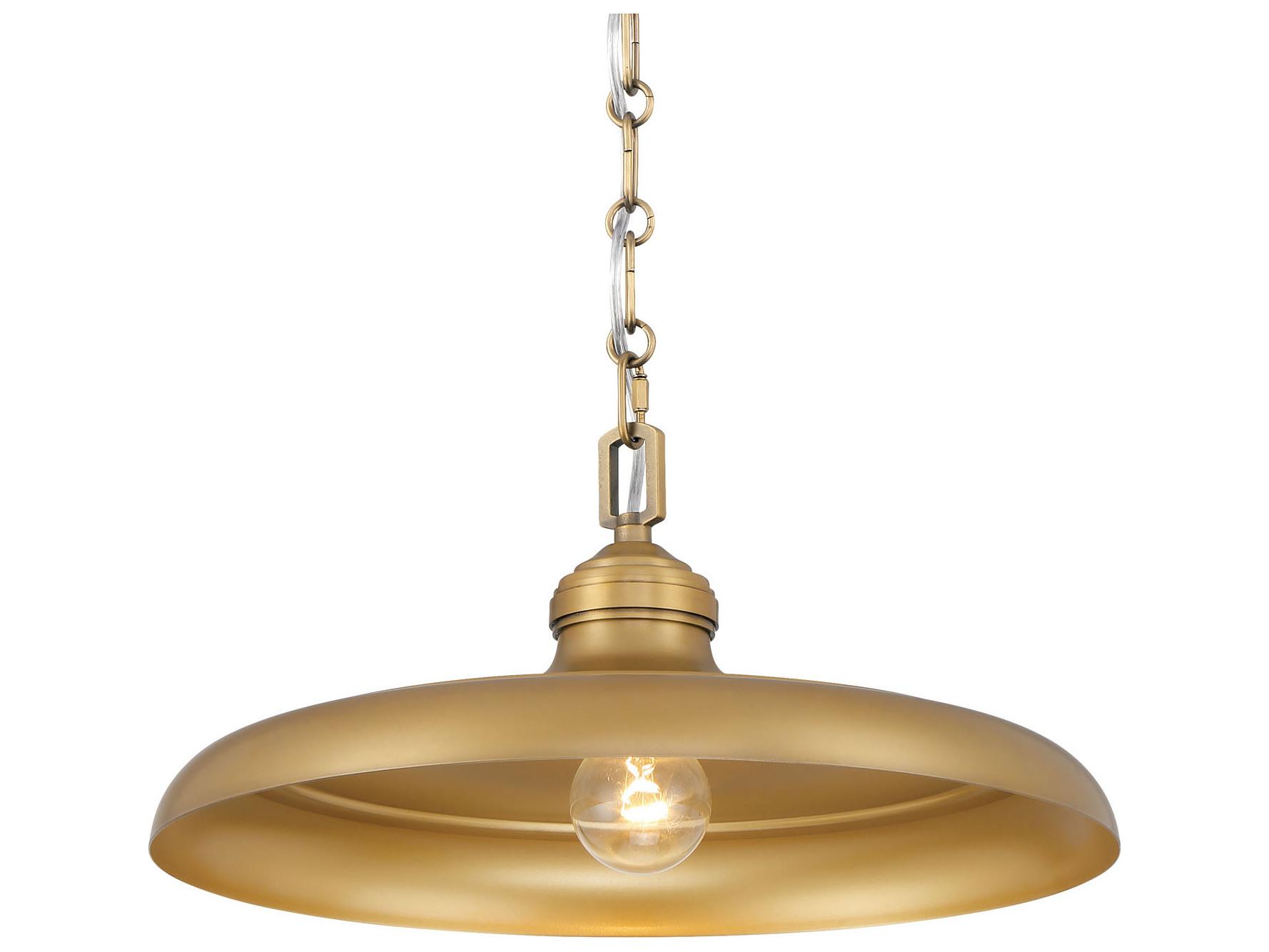 Minka Lavery Crowne 1-Light Legacy Brass Pendant