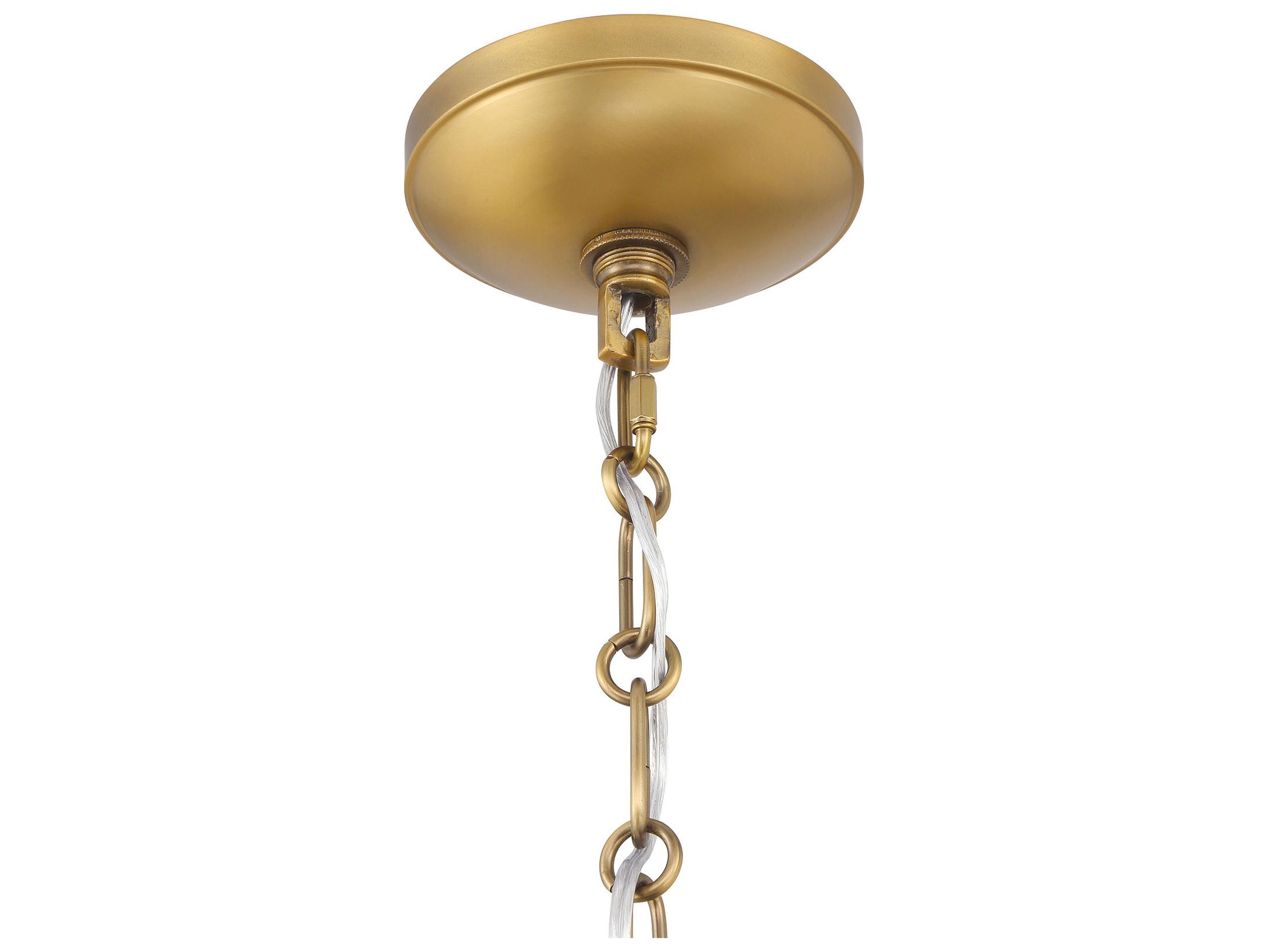 Minka Lavery Crowne 1-Light Legacy Brass Dark Matte Black Pendant