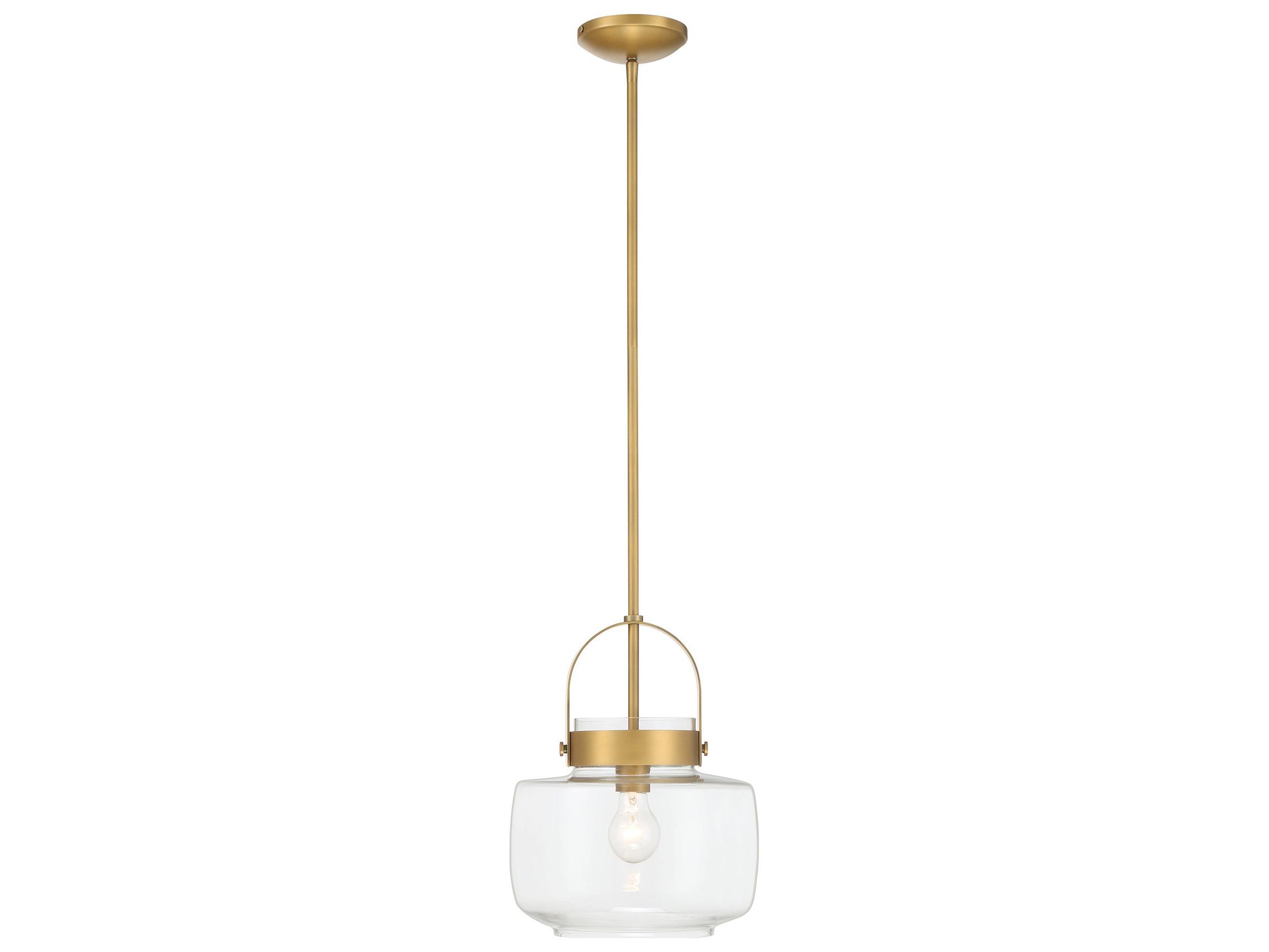 Minka Lavery Wickglow 1-Light Legacy Brass Lantern Mini Pendant